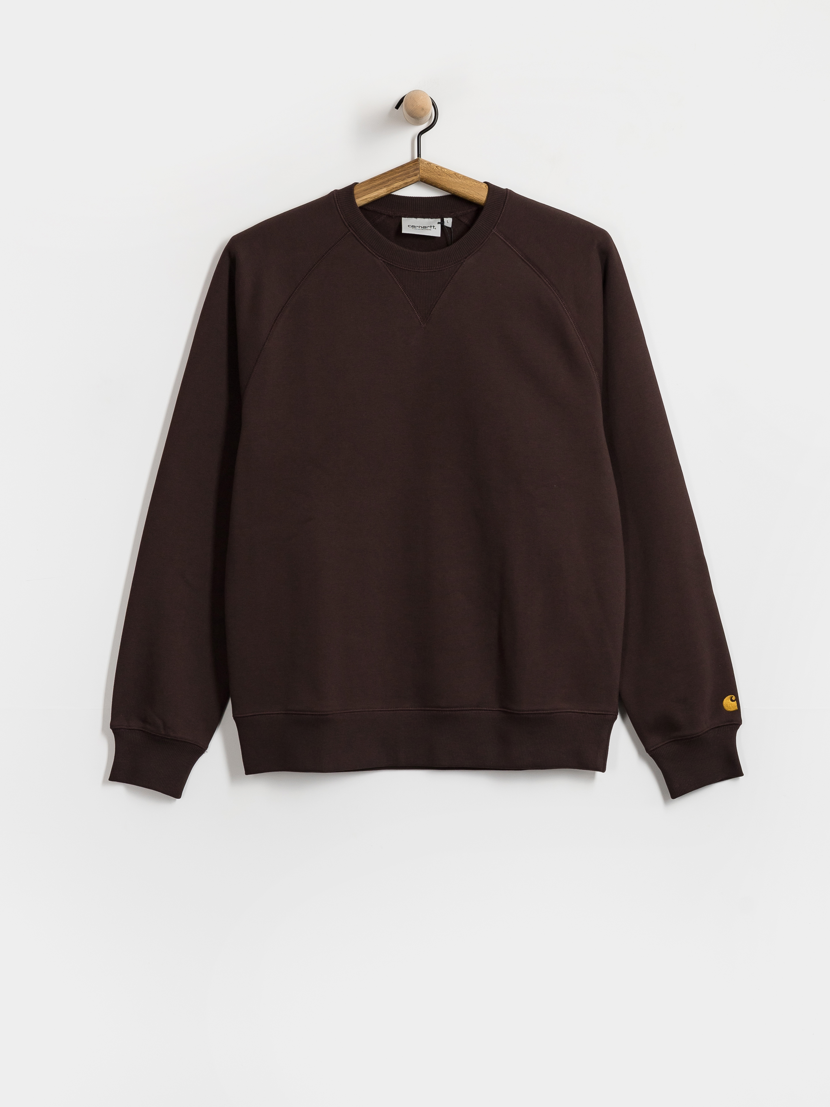 Світшот Carhartt WIP Chase (palisander/gold)