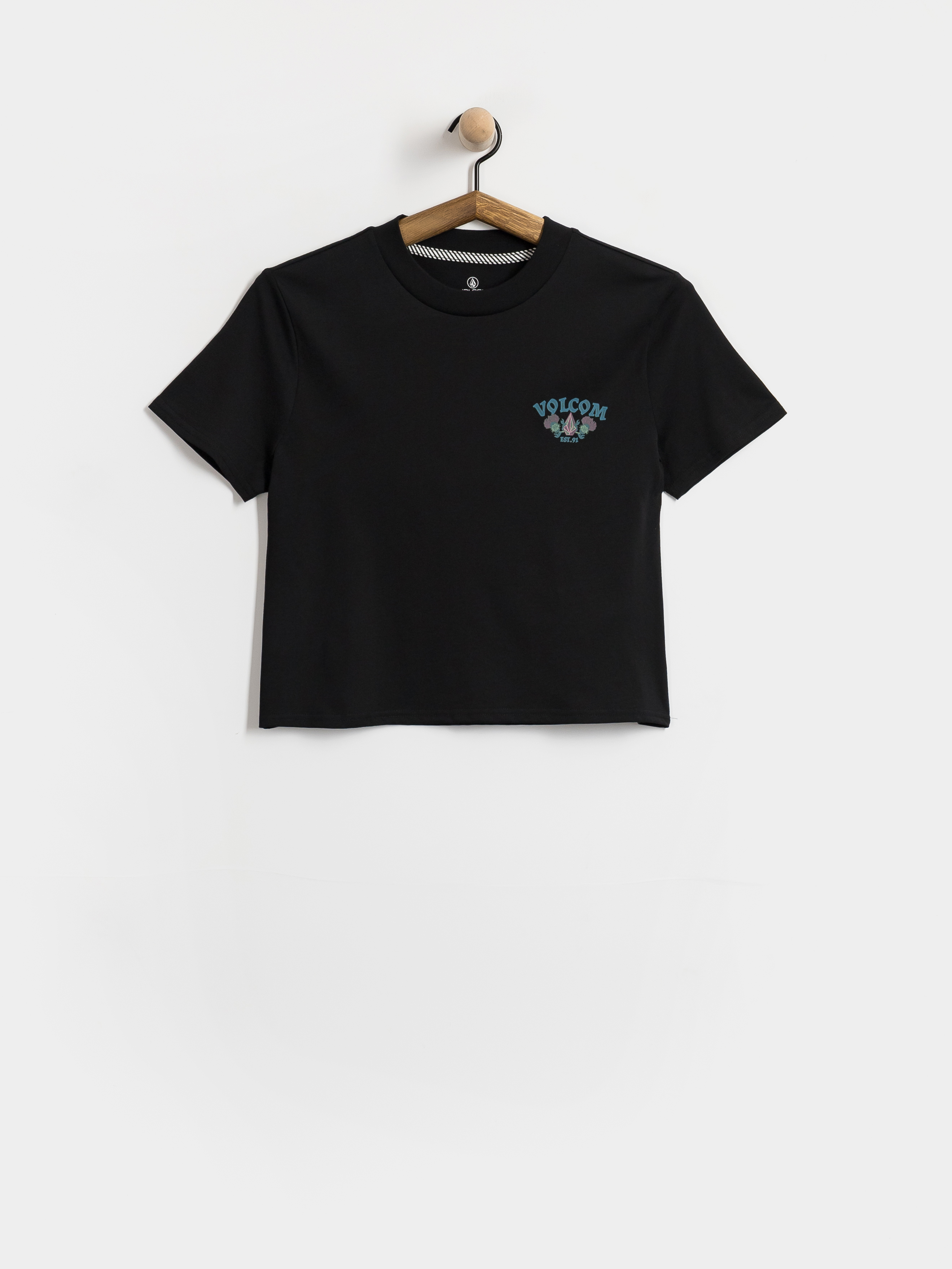 Футболка Volcom Dial Crop Wmn (black)