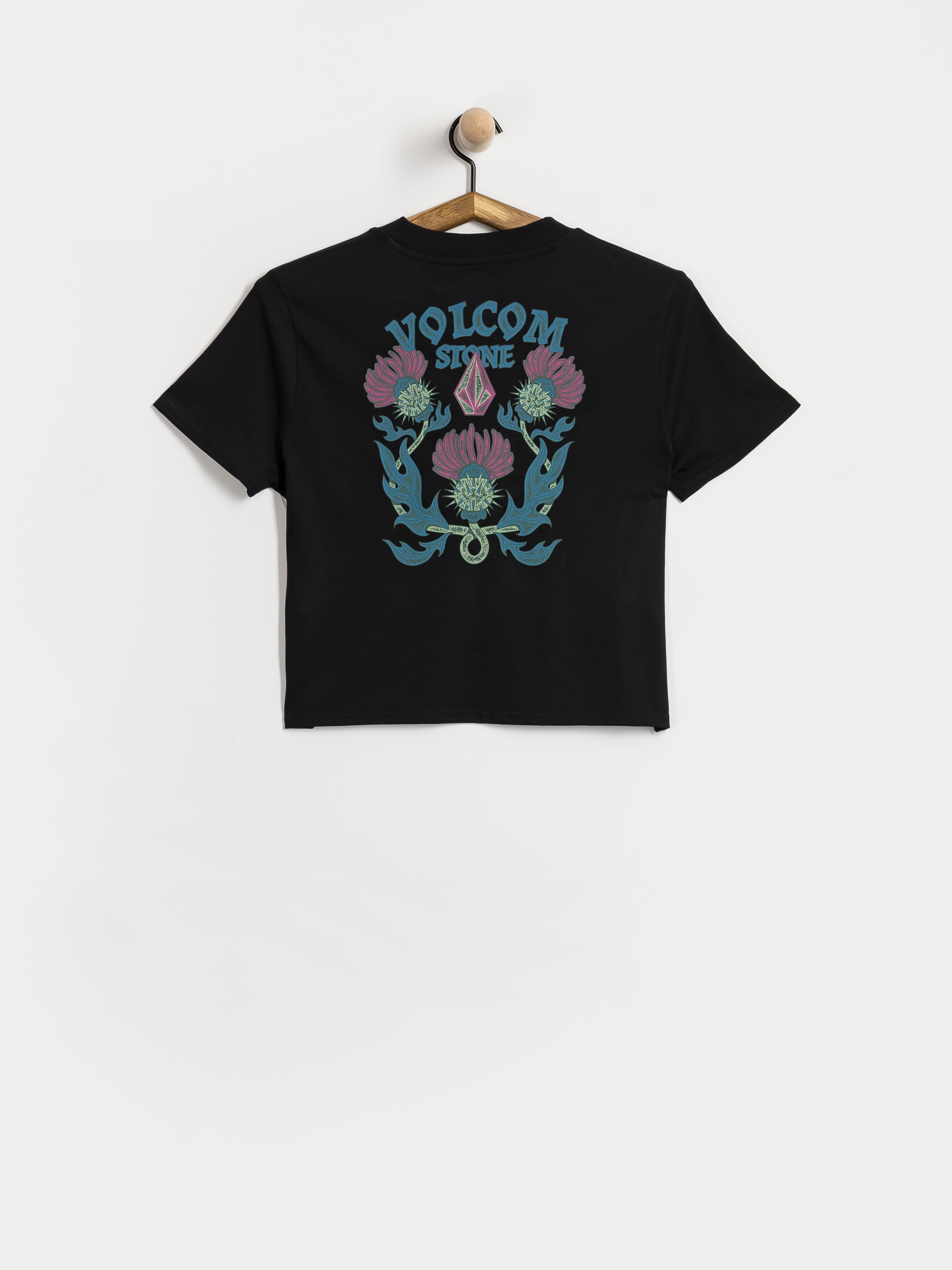 Футболка Volcom Dial Crop Wmn (black)