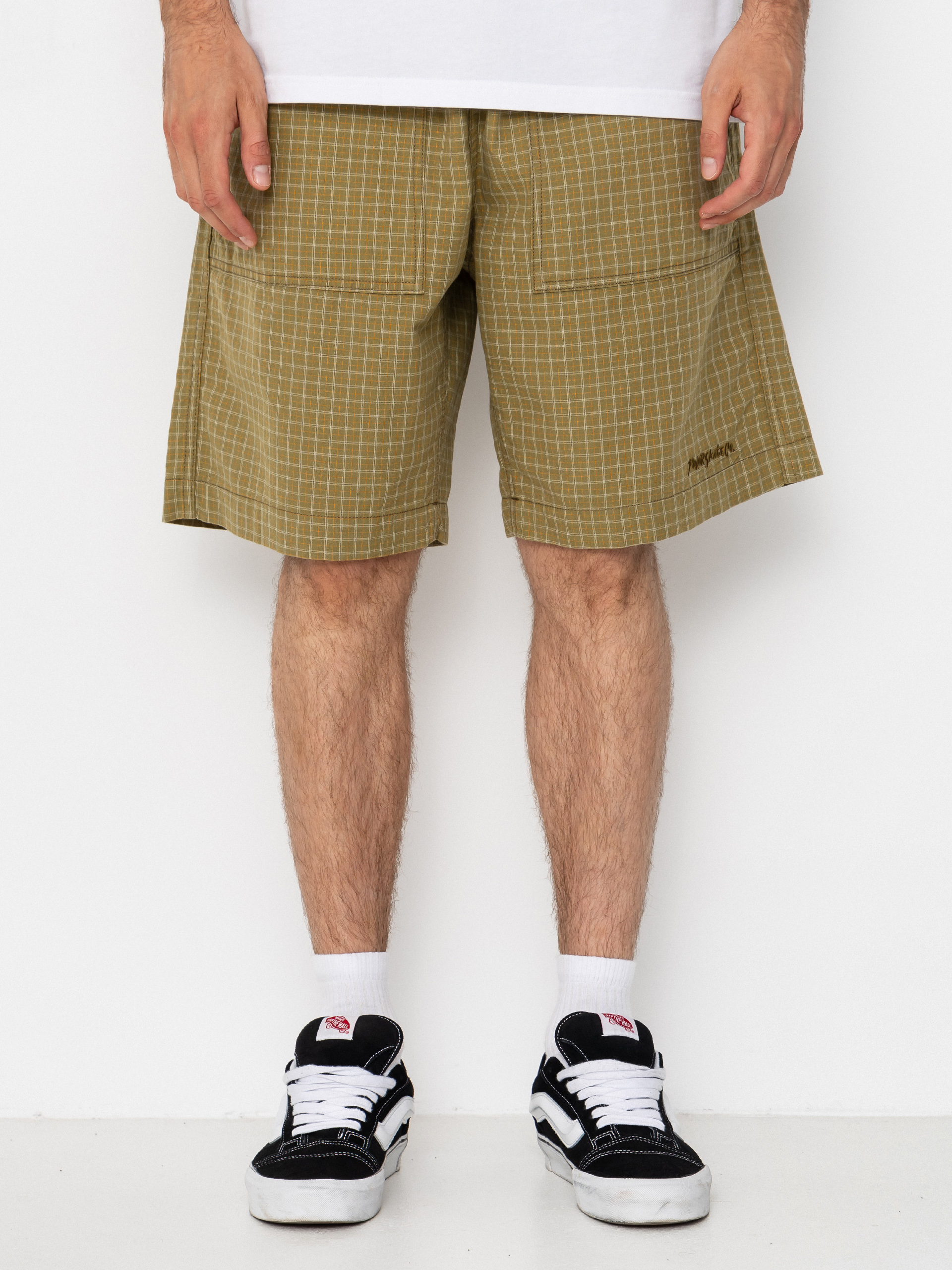 Шорти Polar Skate Hike Cotton (olive check)
