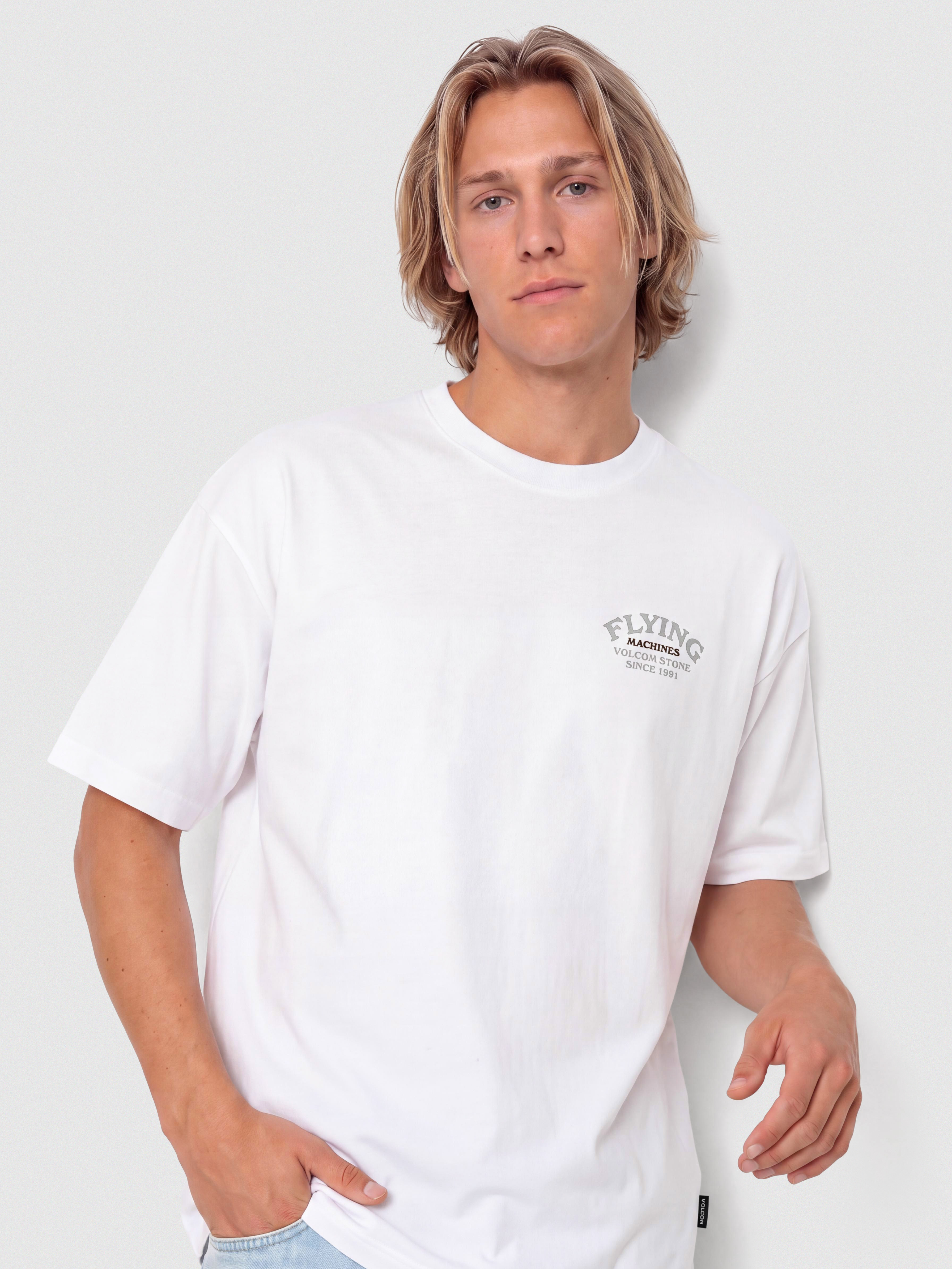 Футболка Volcom Flying Machine (white)