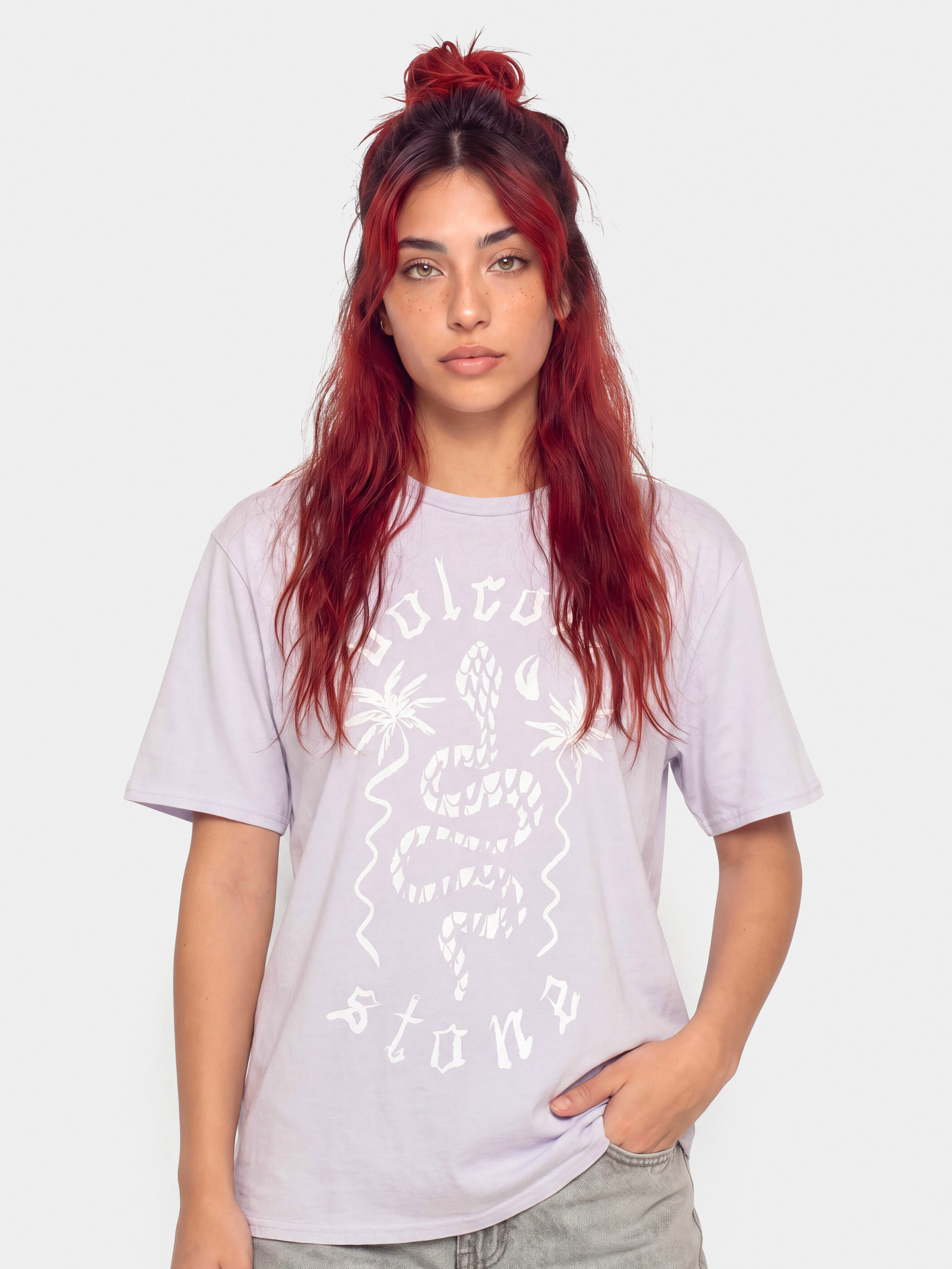 Футболка Volcom Burnout Bf Wmn (dusty lavender)