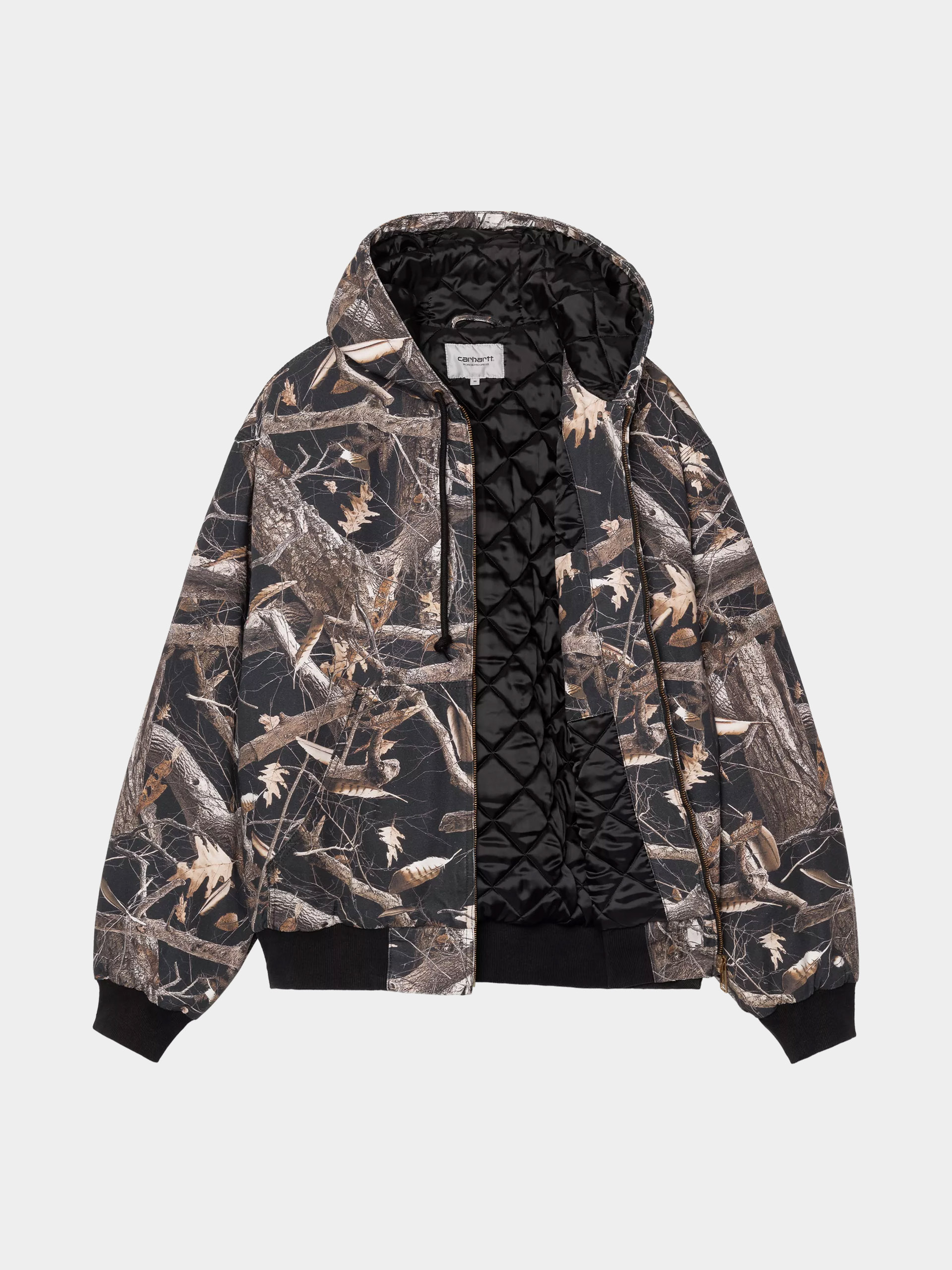 Куртка Carhartt WIP OG Active (camo feather tree black/heavy stone wash)
