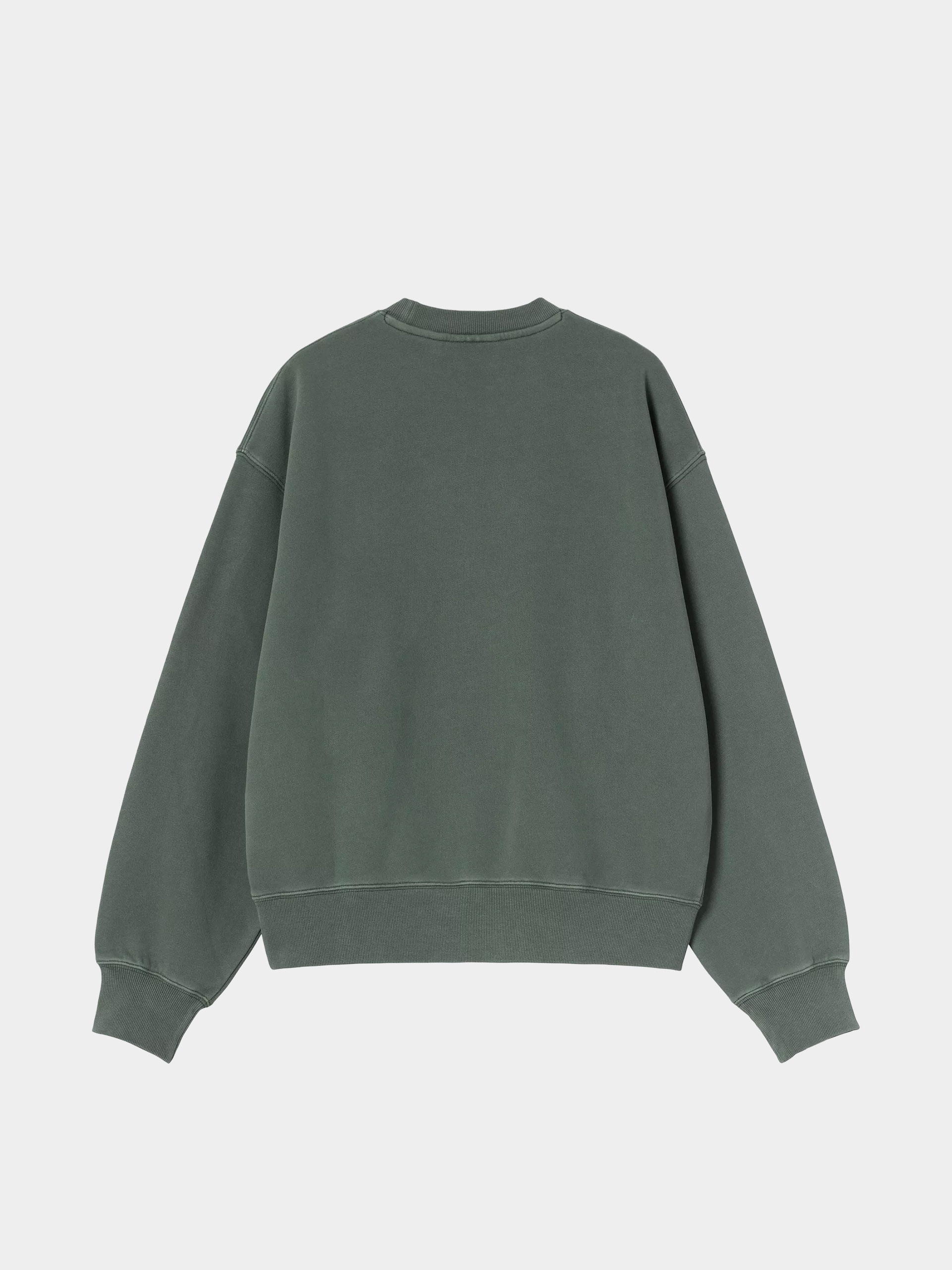 Світшот Carhartt WIP Nelson Wmn (dark scarab/garment dyed)