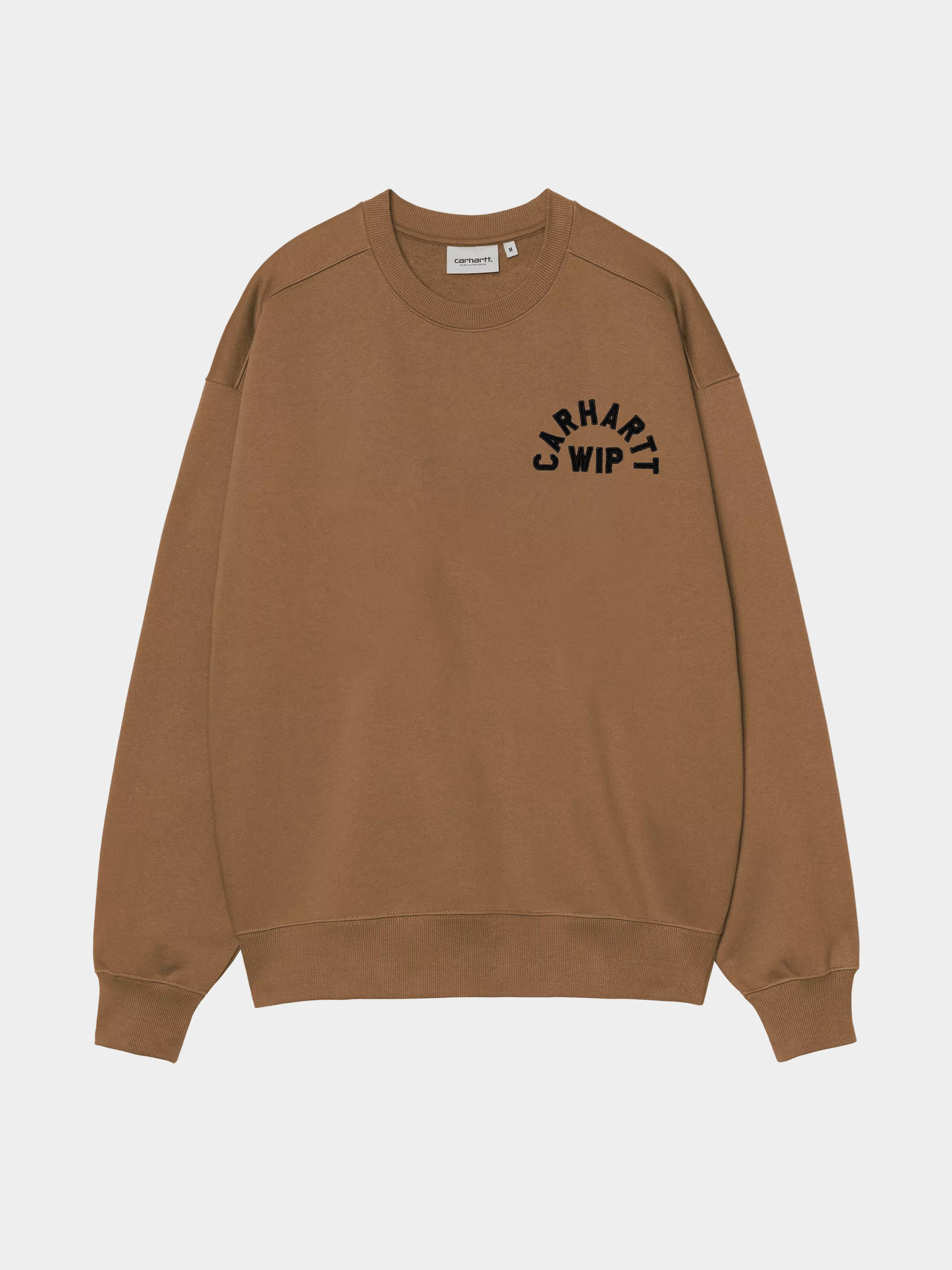 Світшот Carhartt WIP Arch Script (wip h brown/black/stone washed)