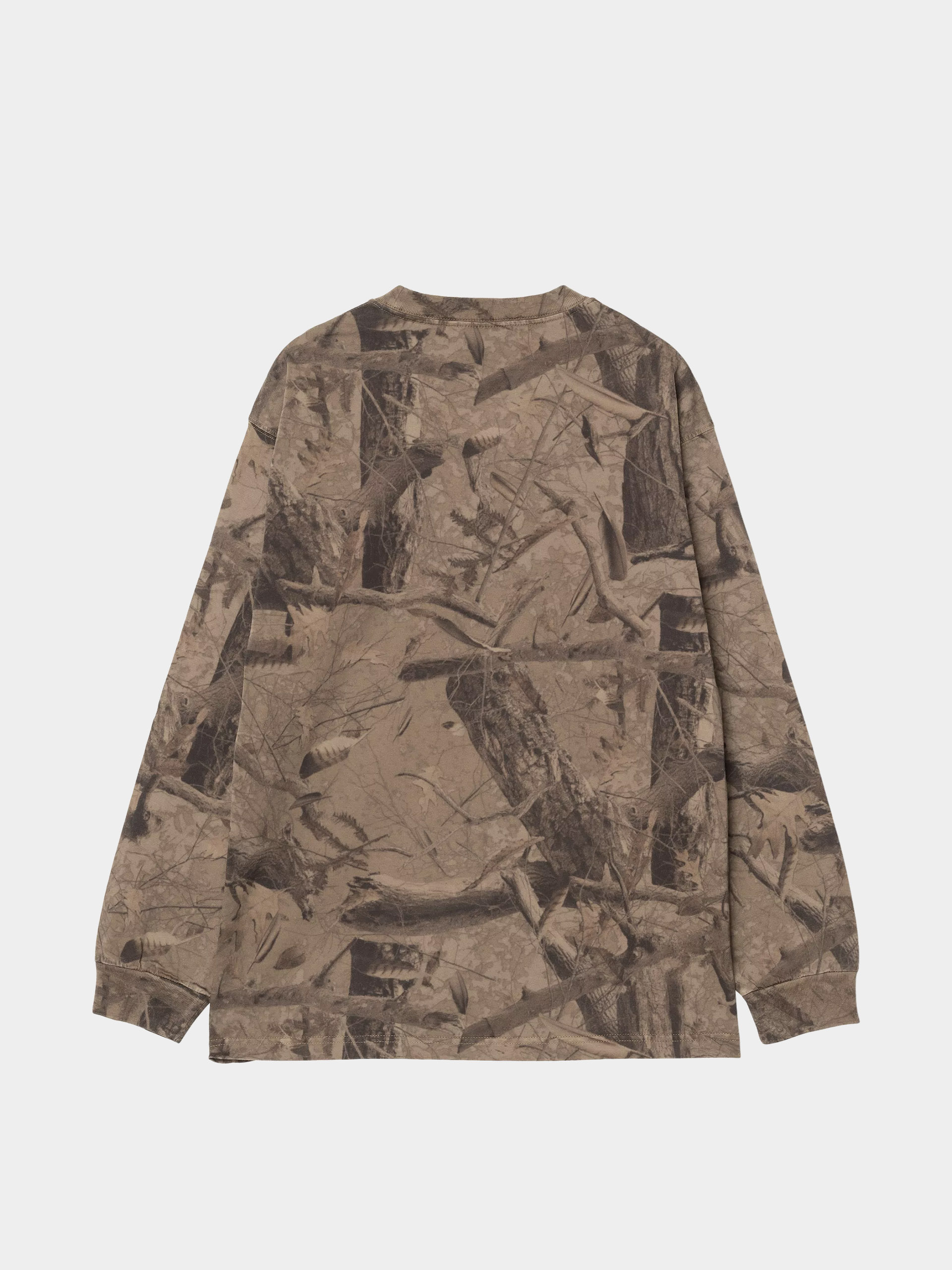 Лонгслів Carhartt WIP Feather Tree (camo feather tree khaki/shungite/garment dyed)