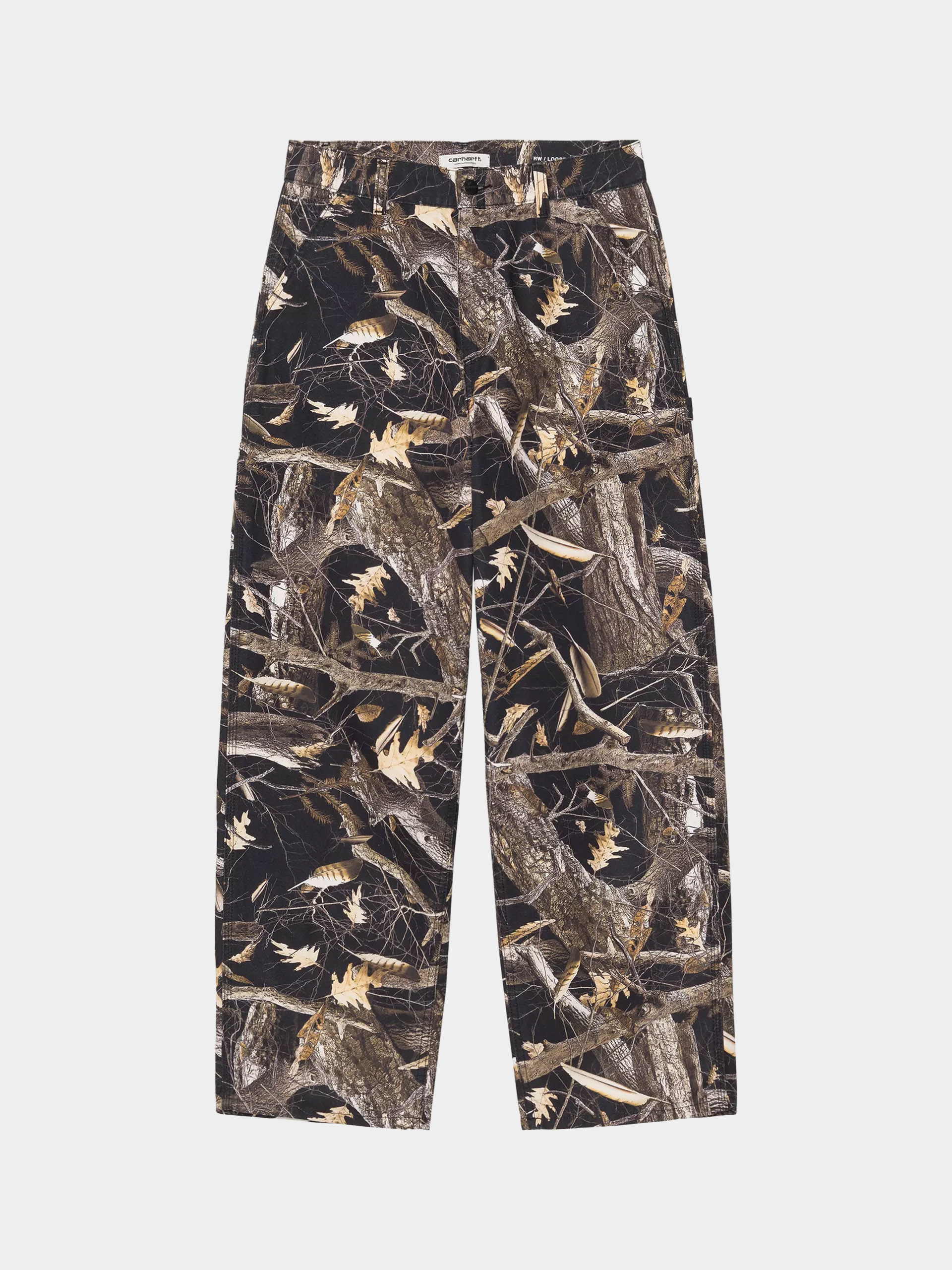 Штани Carhartt WIP Brandon Single Knee Wmn (camo feather tree black/heavy stone wash)