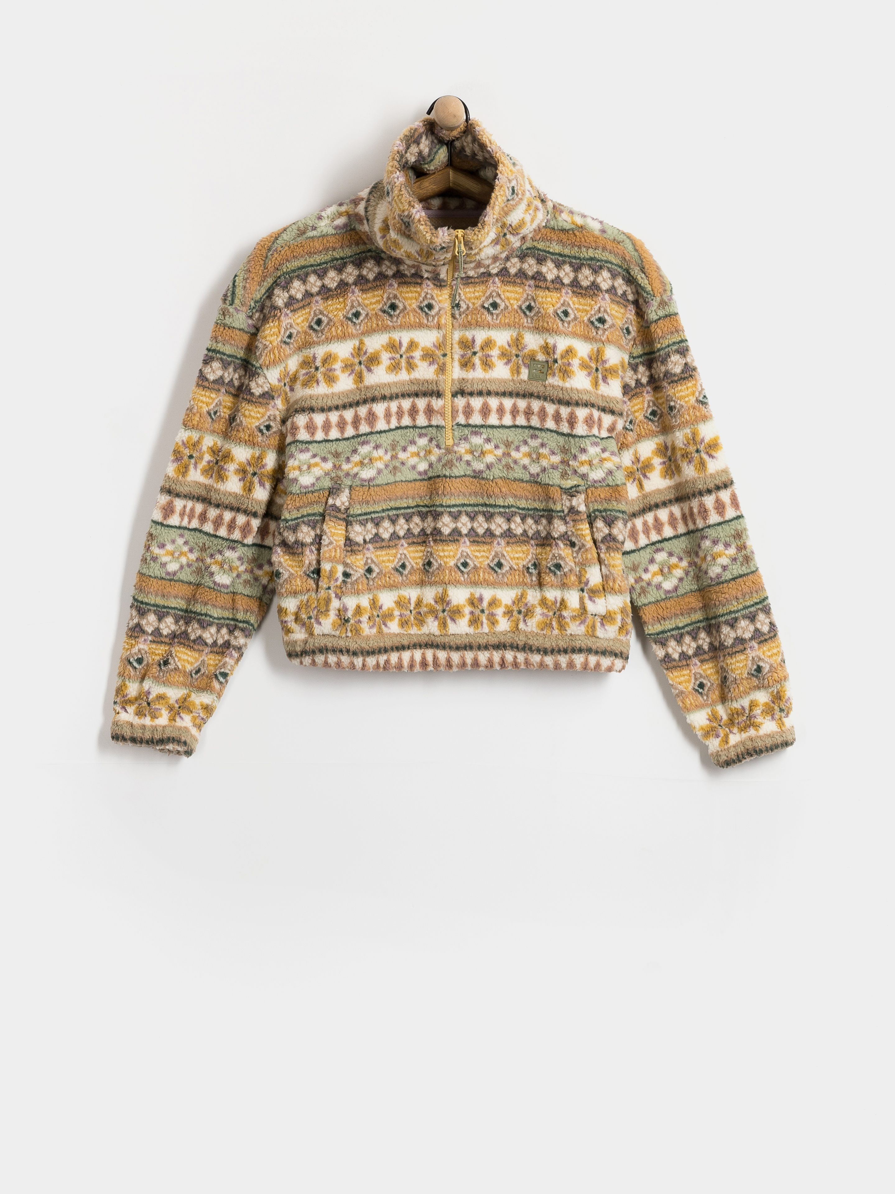 Жіночий Флісовий светр Billabong Barra Half Zip (sea fog)