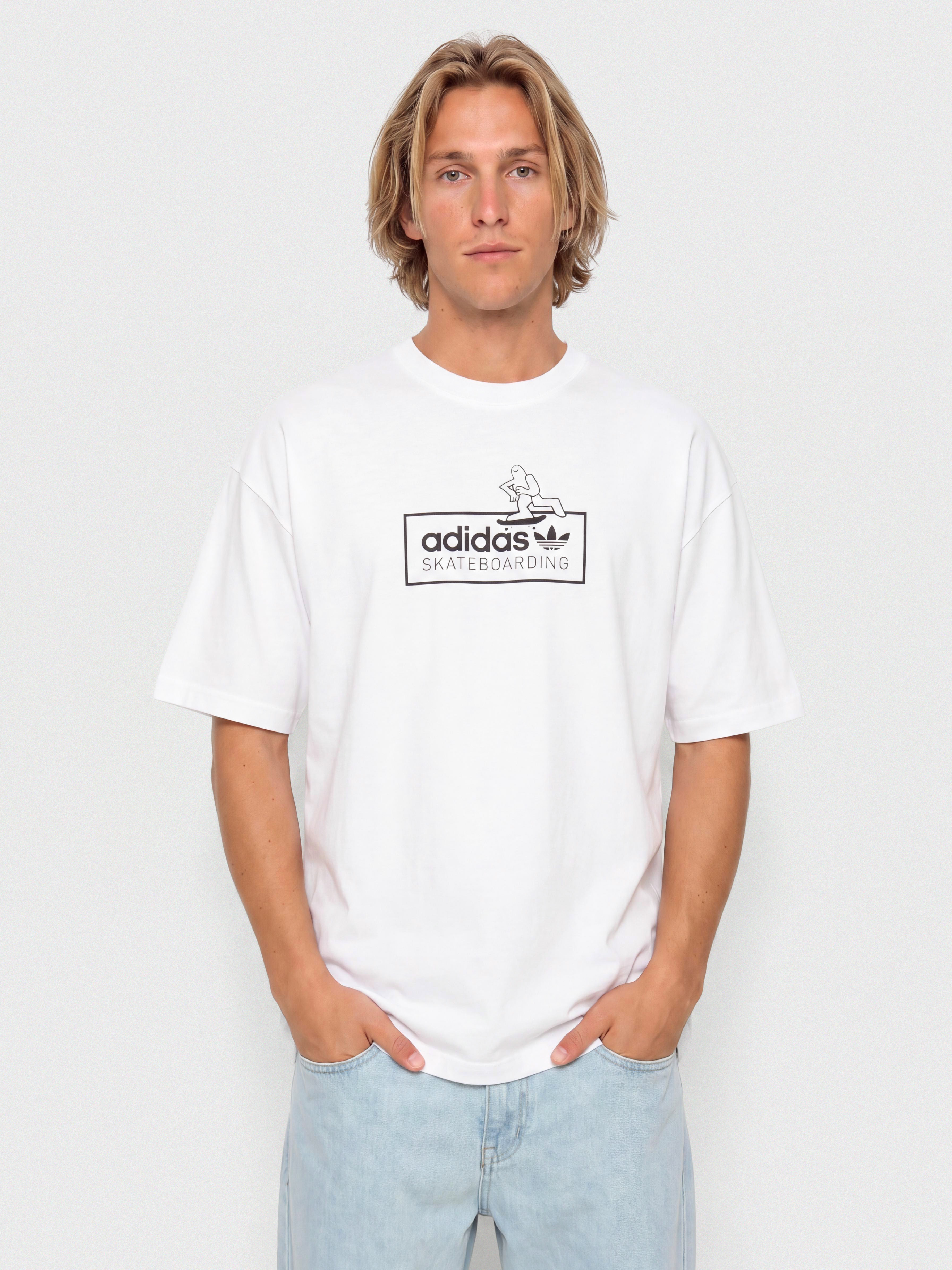 Футболка adidas Gonz Logo (white/black)