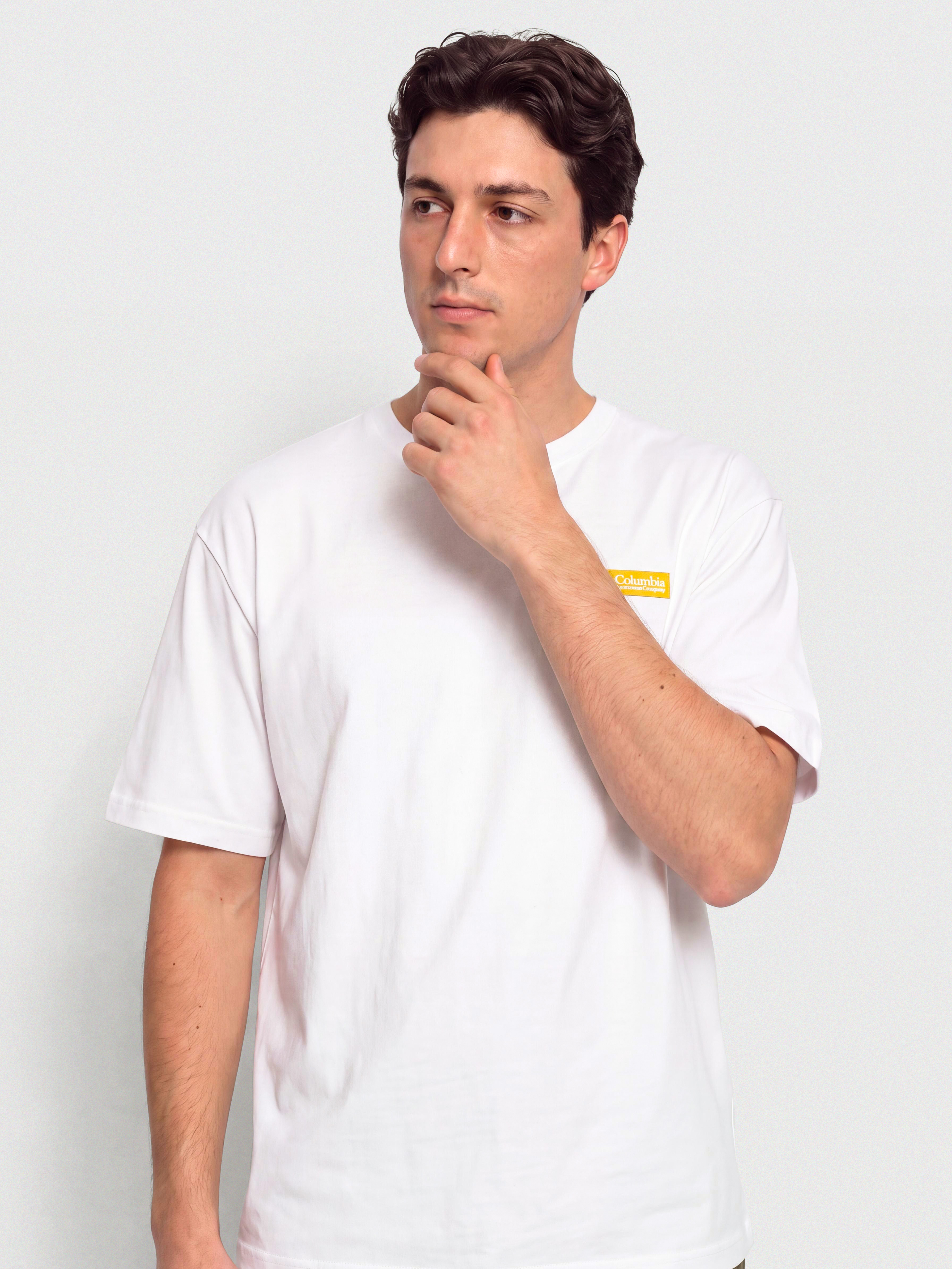 Футболка Columbia CSC Heavyweight Iconic (white/repeated peaks)