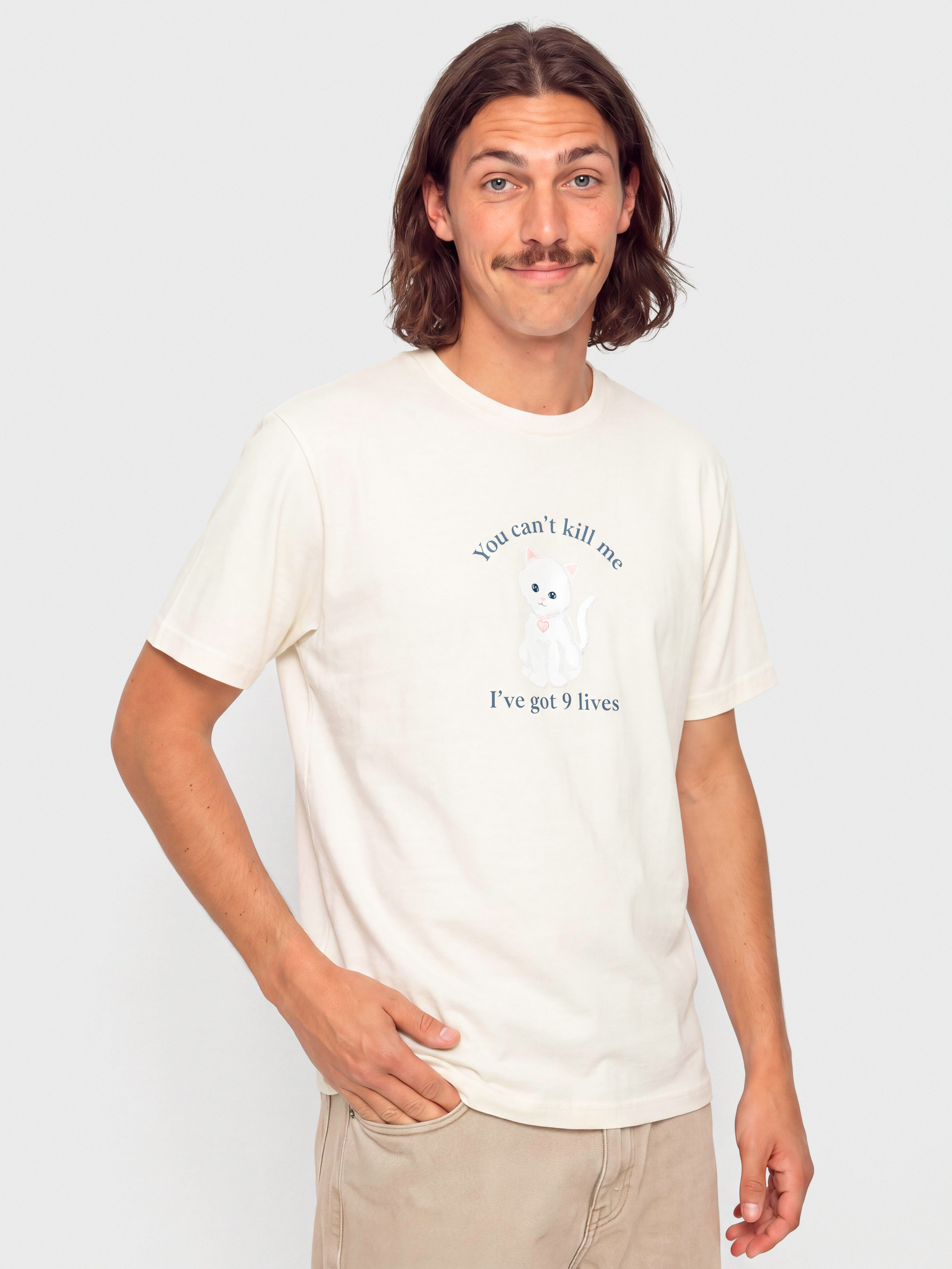 Футболка RipNDip 9 Lives (bone)