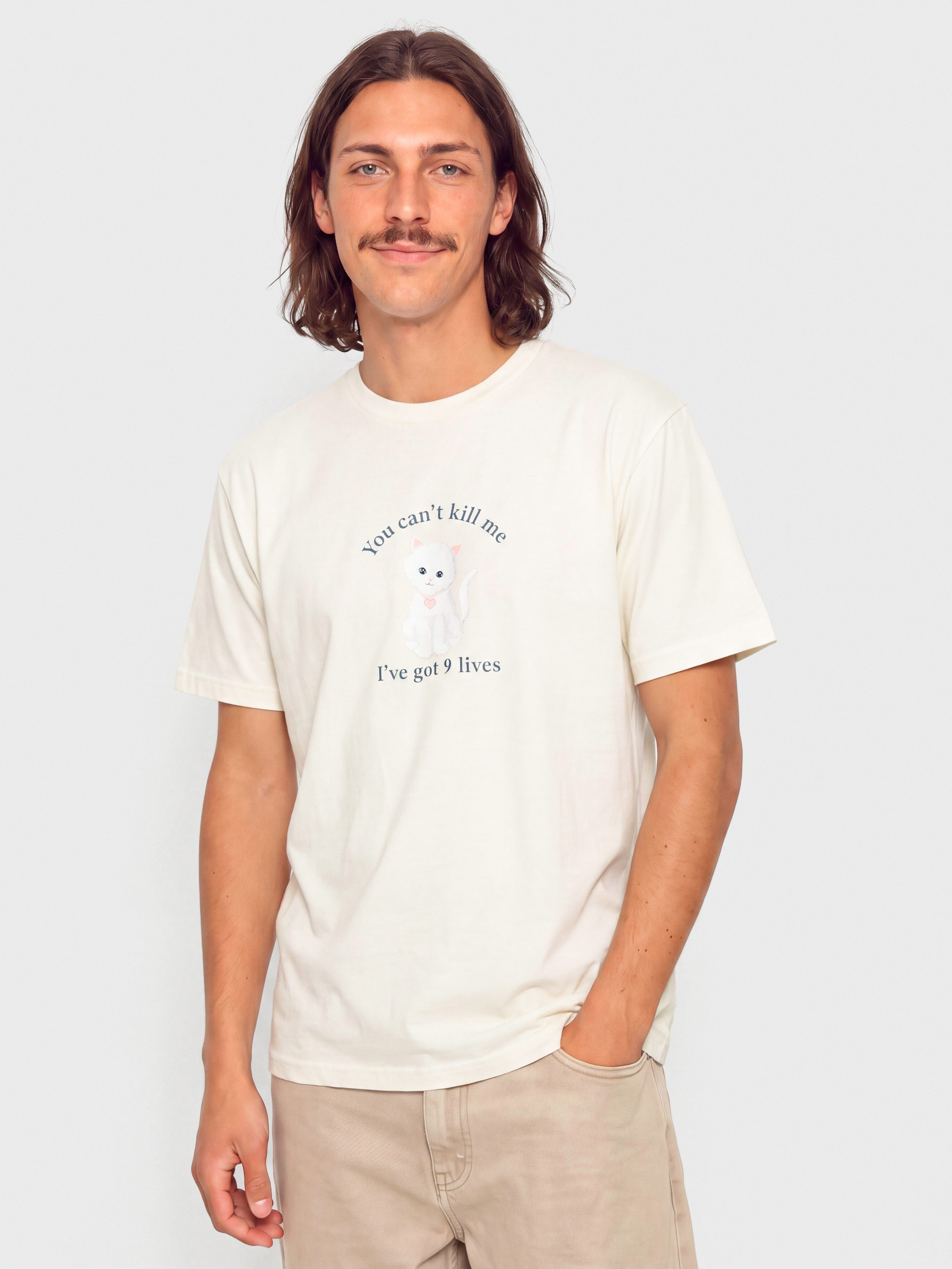 Футболка RipNDip 9 Lives (bone)