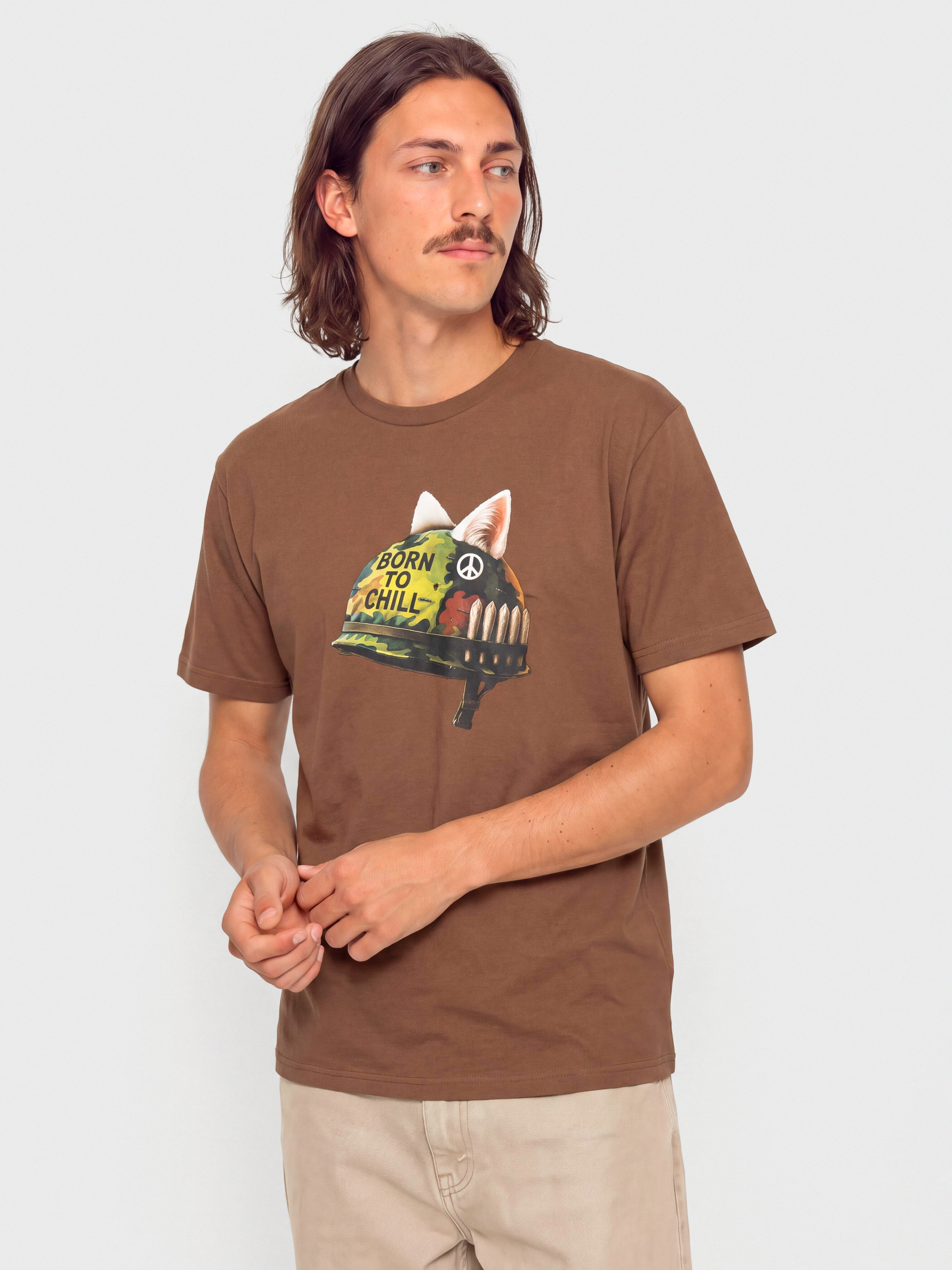 Футболка RipNDip Born To Chill (brown wash)