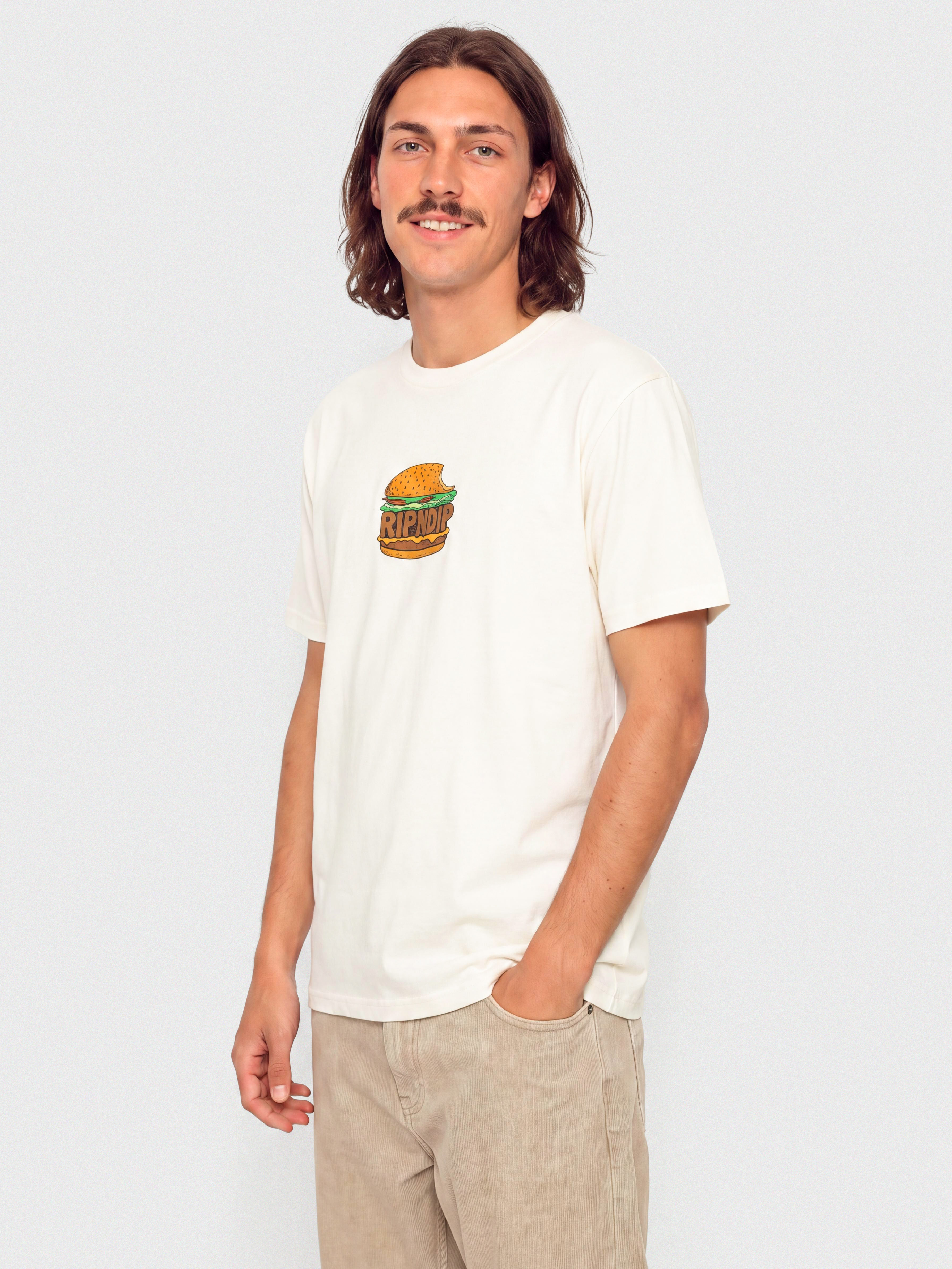Футболка RipNDip Bite Me (bone)