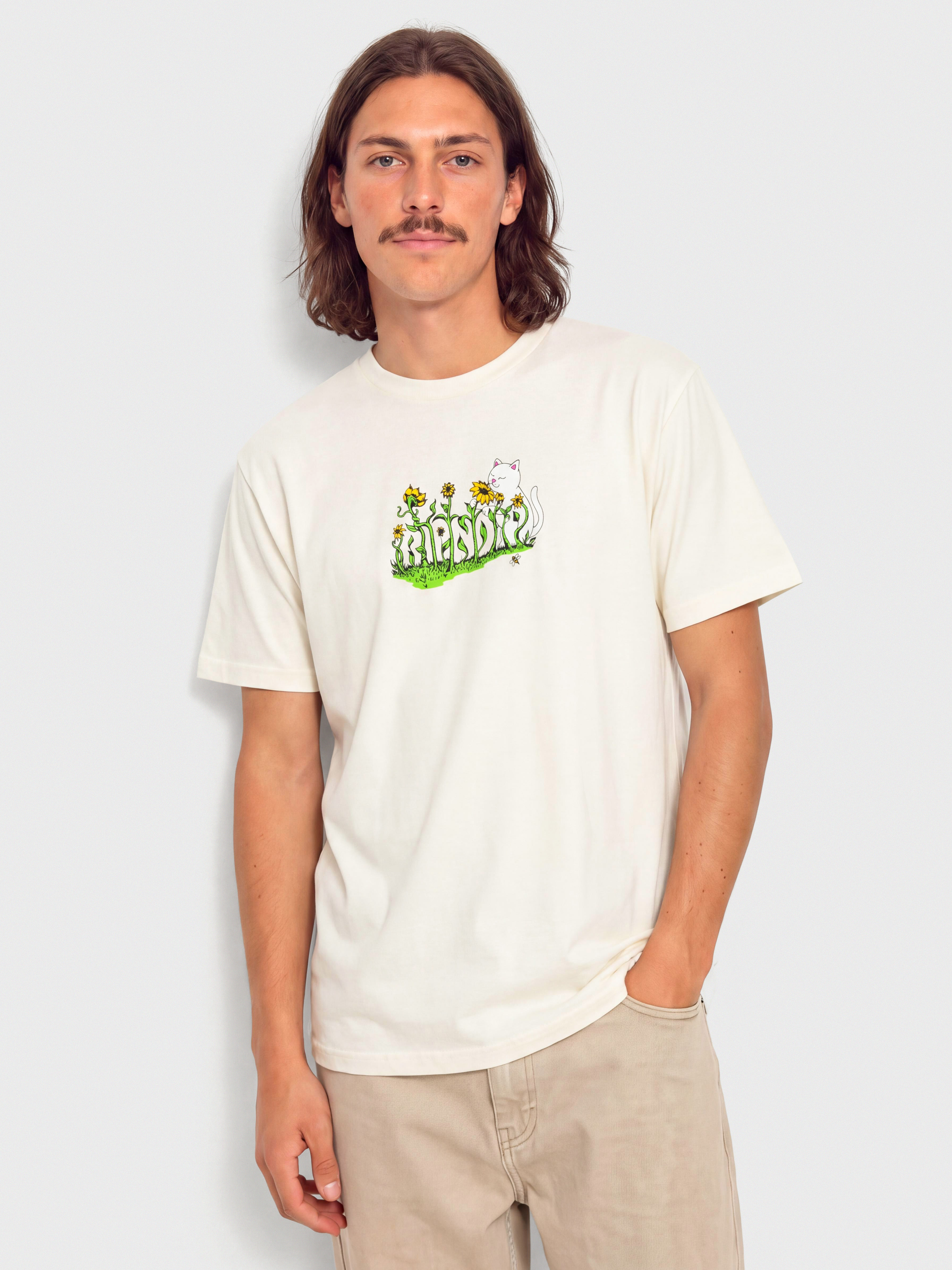 Футболка RipNDip Flower Boy (bone)