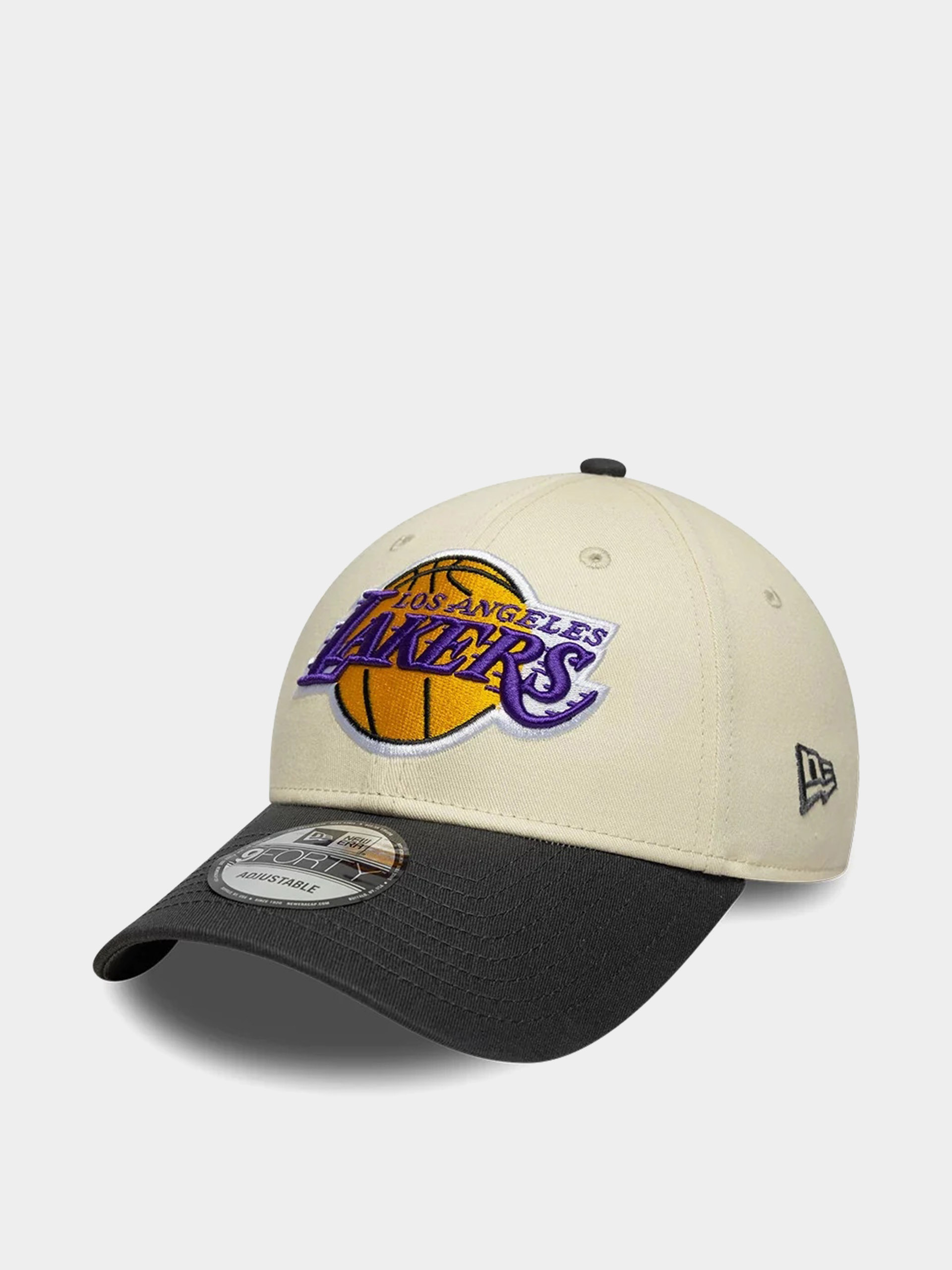 Кепка New Era Nba Colourblock 9Forty Los Angeles Lakers (light cream/grey)