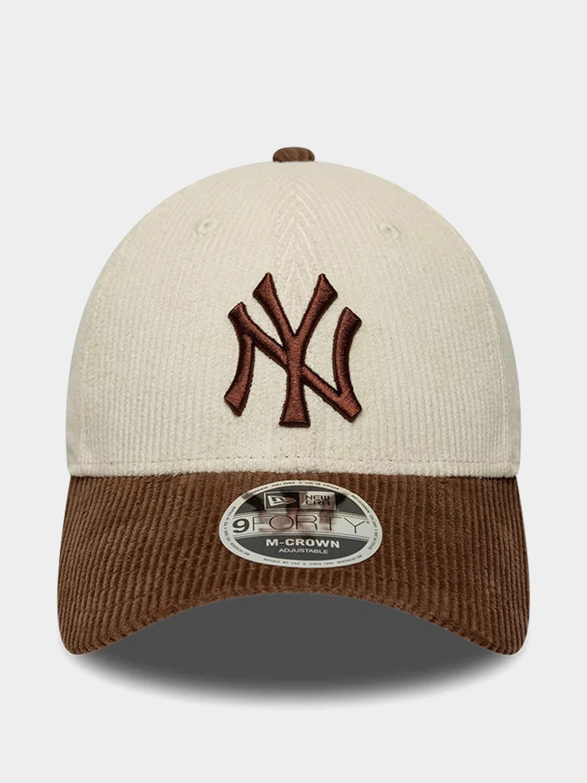 Кепка New Era Cord 9Forty Mc New York Yankees (light cream/brown)