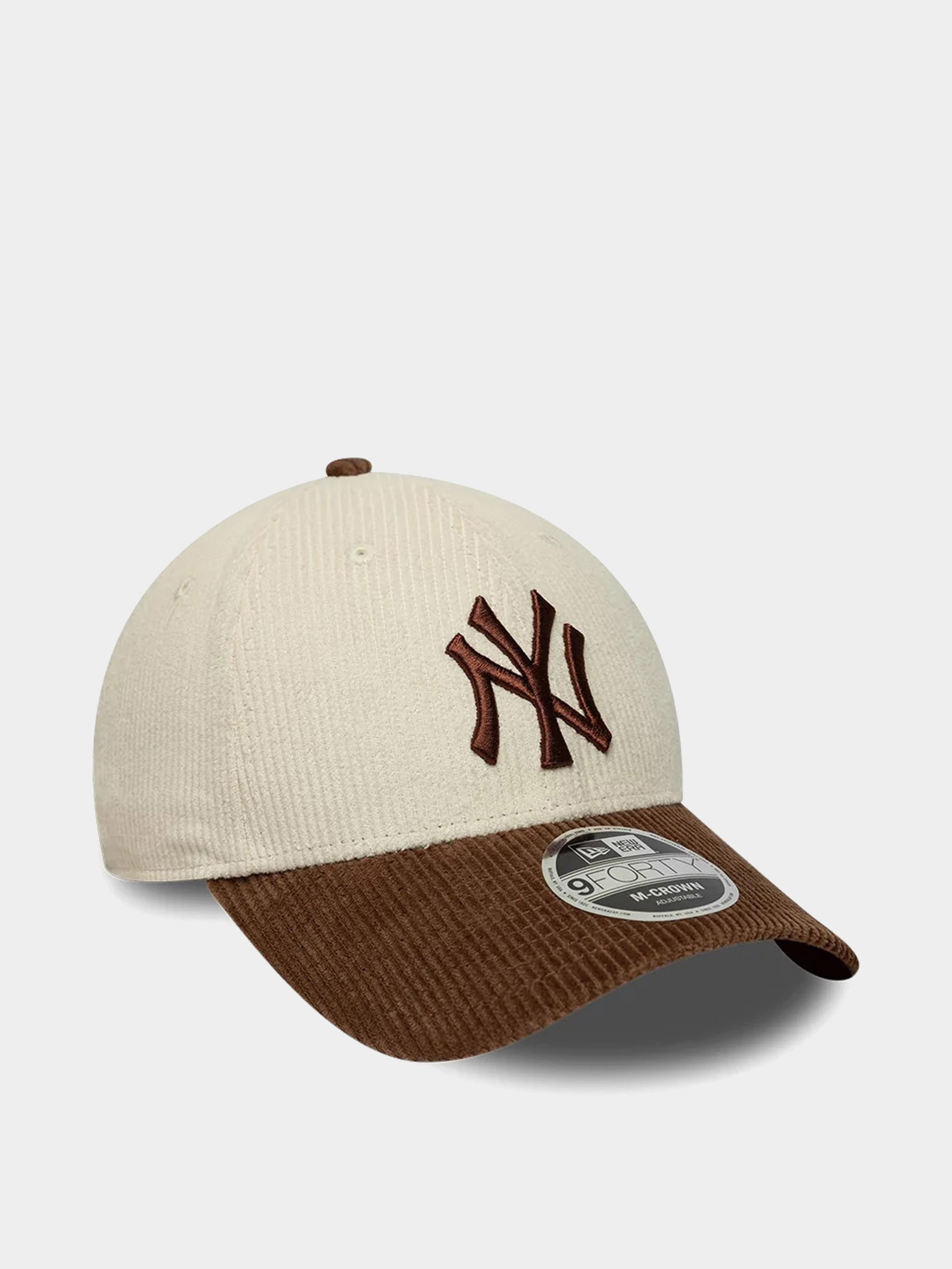 Кепка New Era Cord 9Forty Mc New York Yankees (light cream/brown)