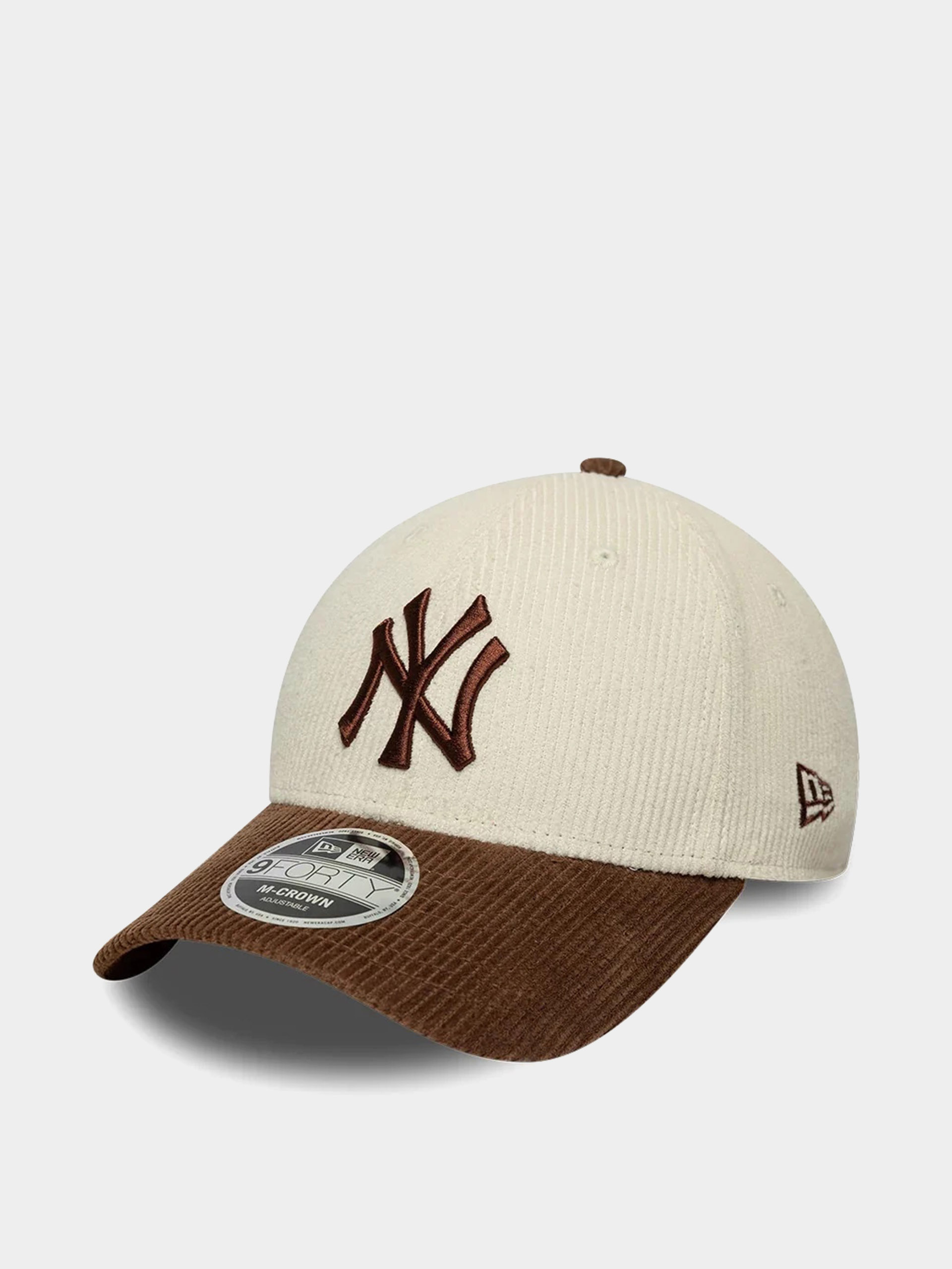 Кепка New Era Cord 9Forty Mc New York Yankees (light cream/brown)