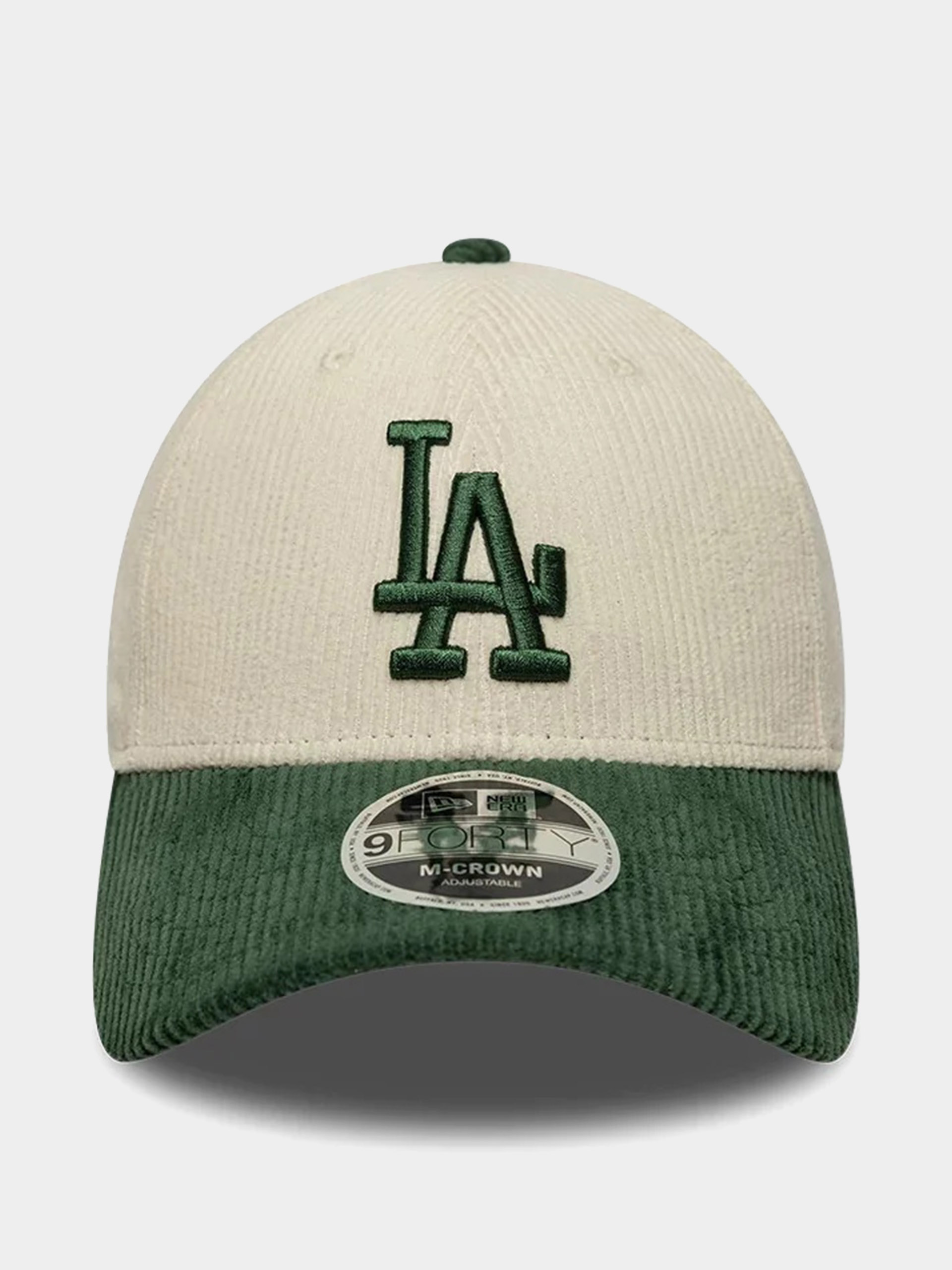 Кепка New Era Cord 9Forty Mc Los Angeles Dodgers (light cream/green)