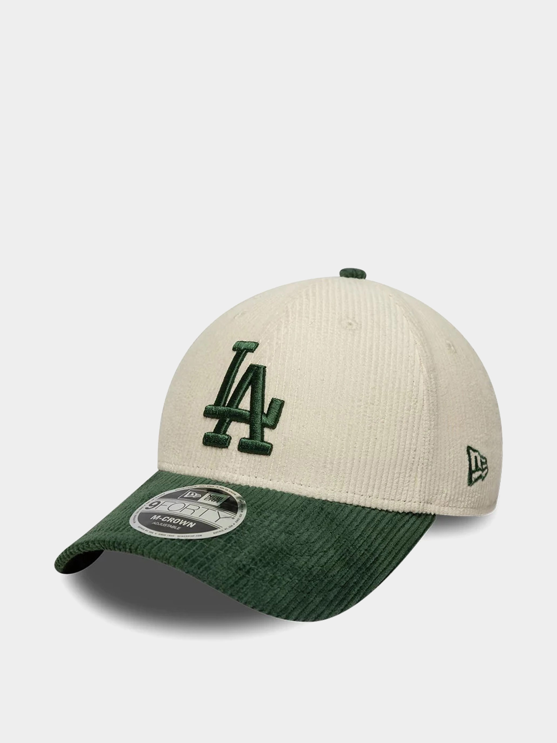 Кепка New Era Cord 9Forty Mc Los Angeles Dodgers (light cream/green)