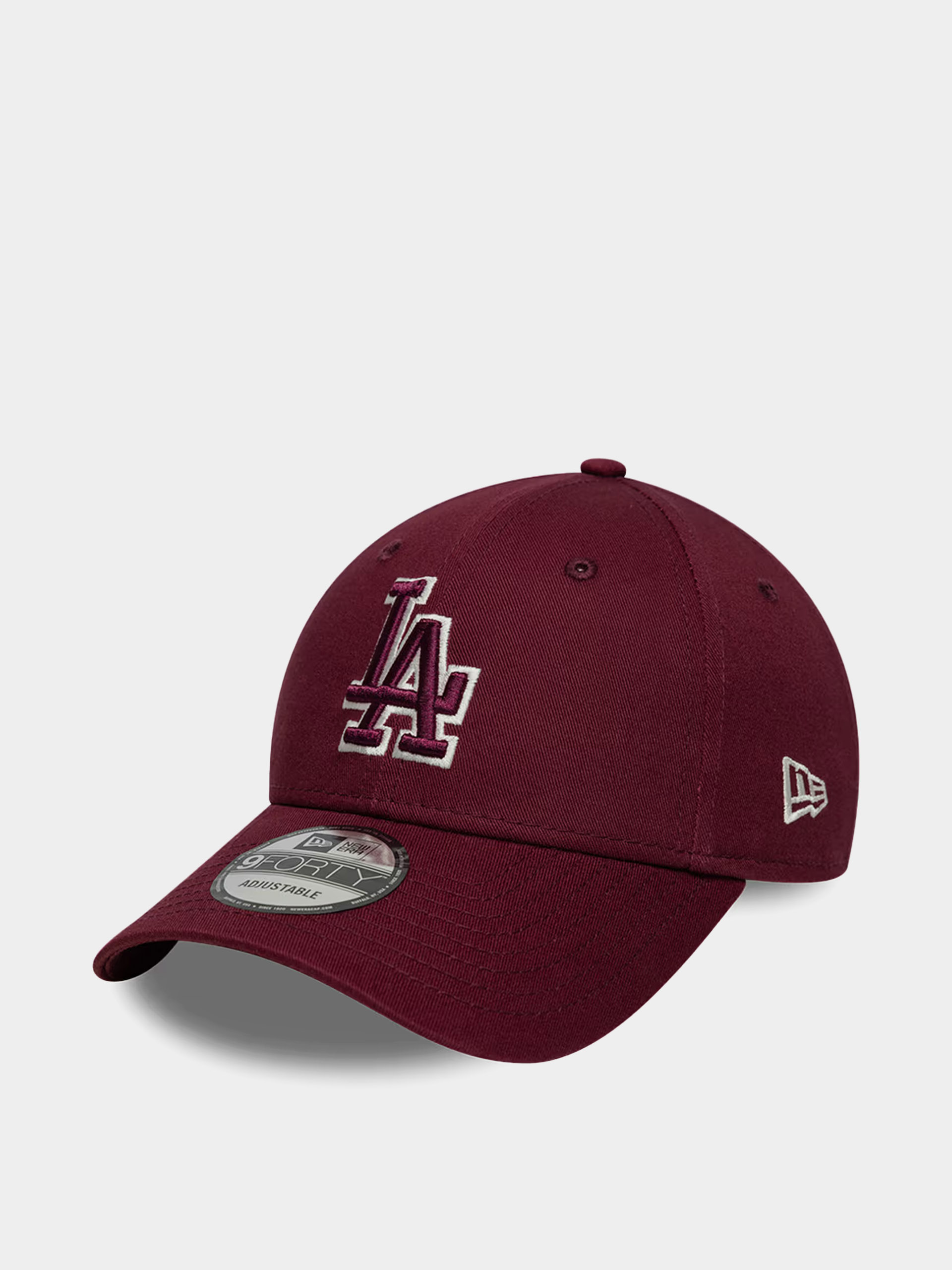 Кепка New Era Team Outline 9Forty Los Angeles Dodgers (maroon)