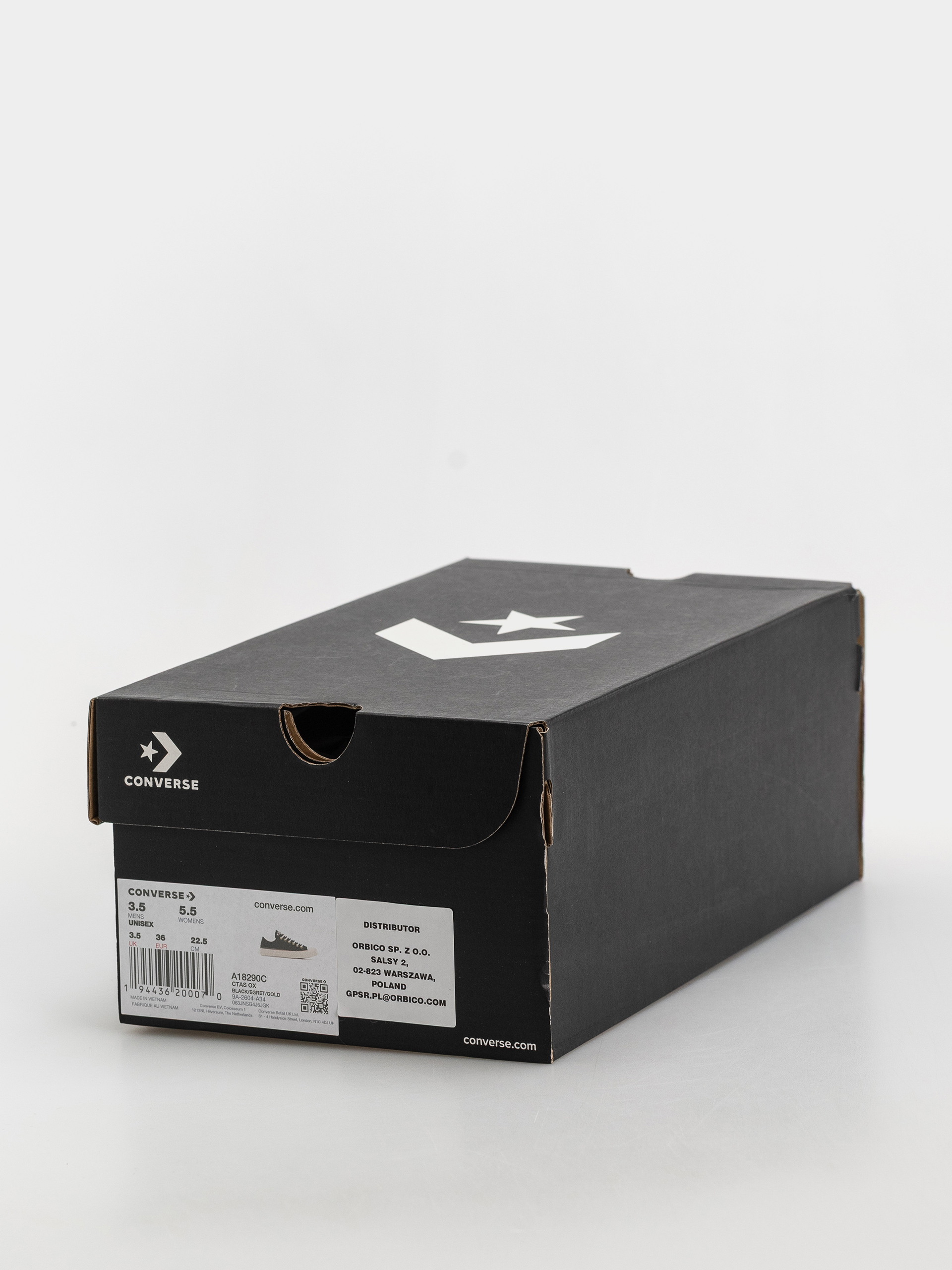 Кеди Converse Chuck Taylor All Star Ox Wmn (black/egret/gold)