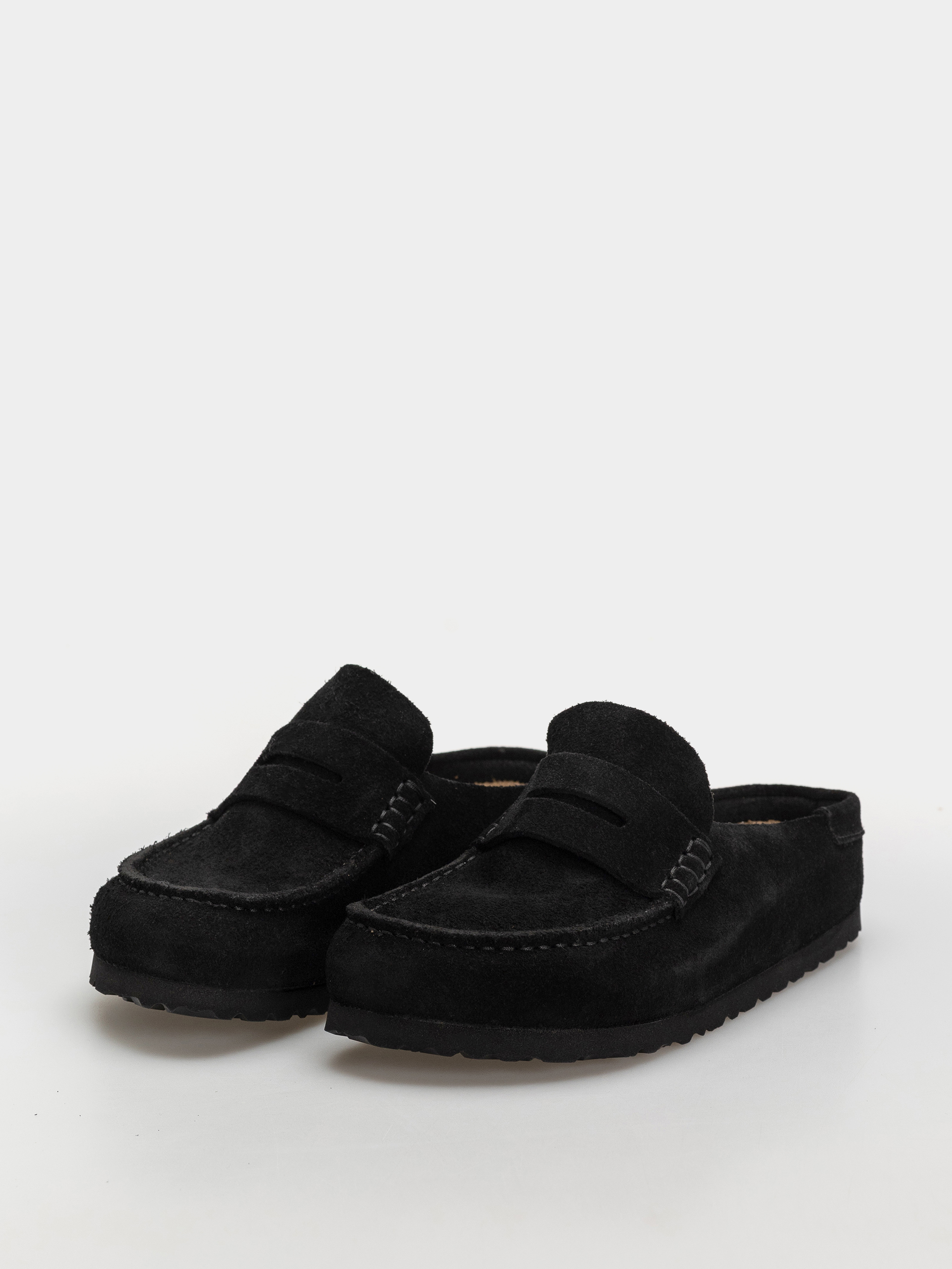 Шльопанці Birkenstock Naples Wrapped Suede Leather Narrow (black)