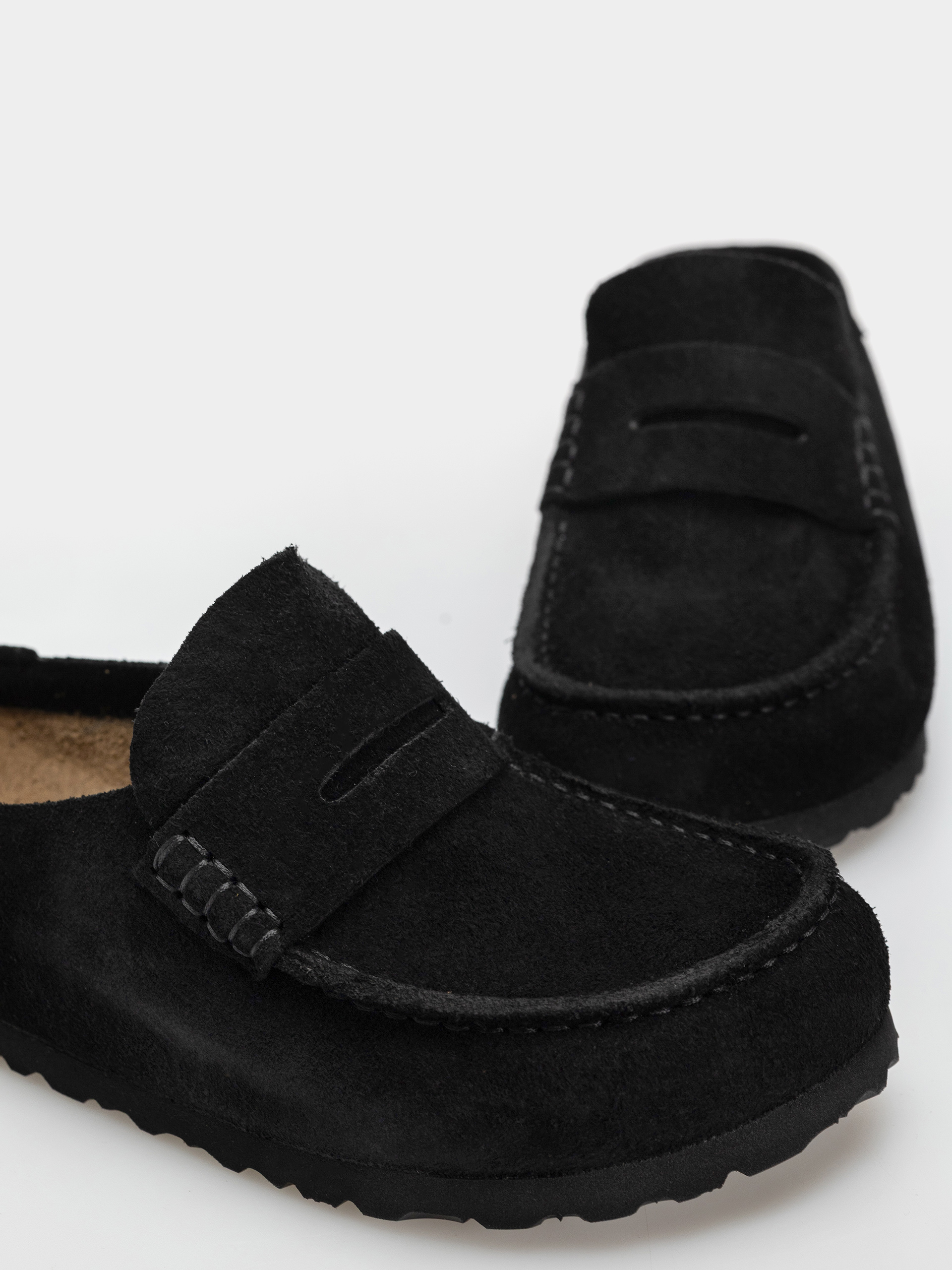 Шльопанці Birkenstock Naples Wrapped Suede Leather Narrow (black)