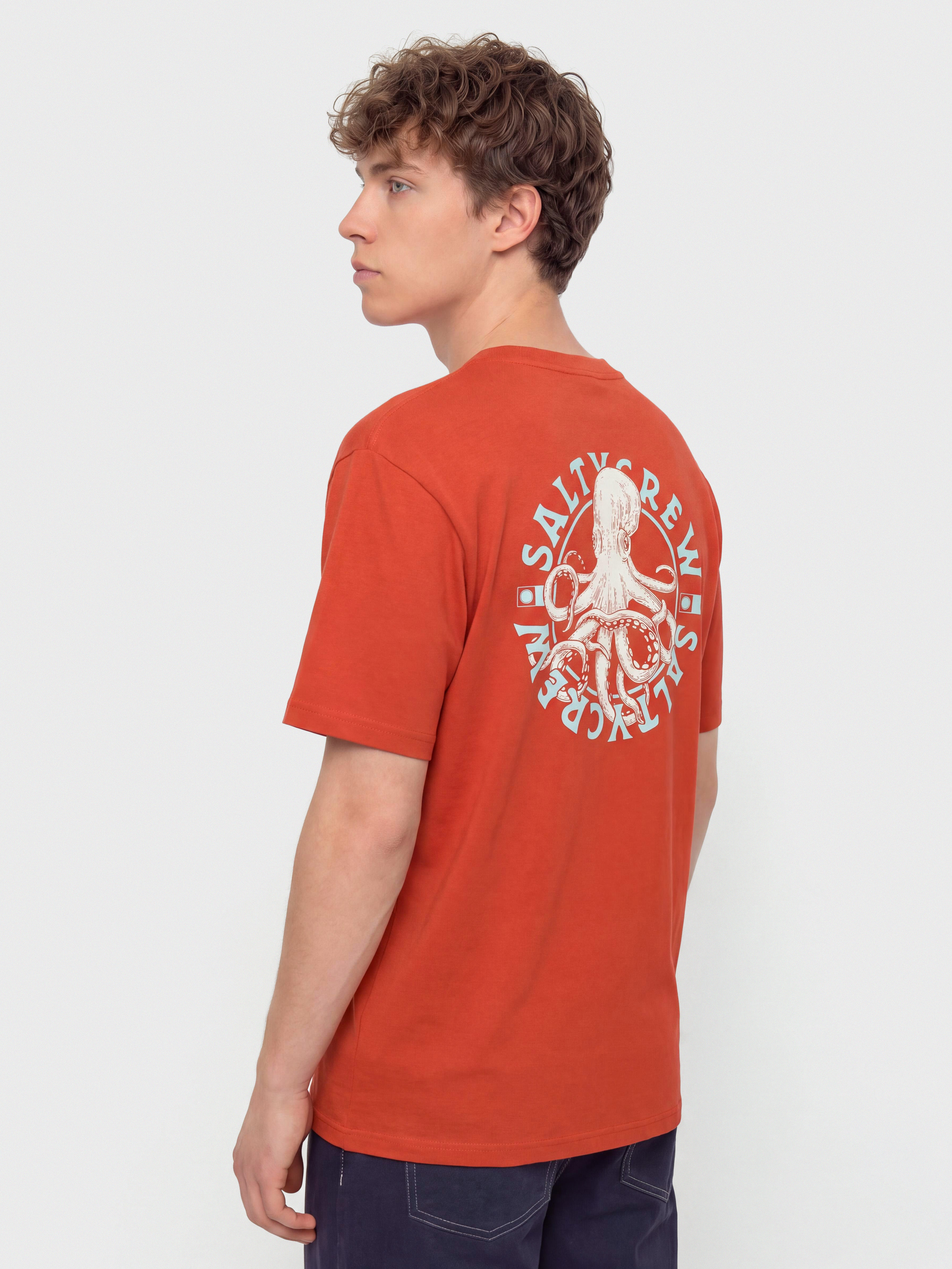 Футболка Salty Crew Tentacles (washed red)