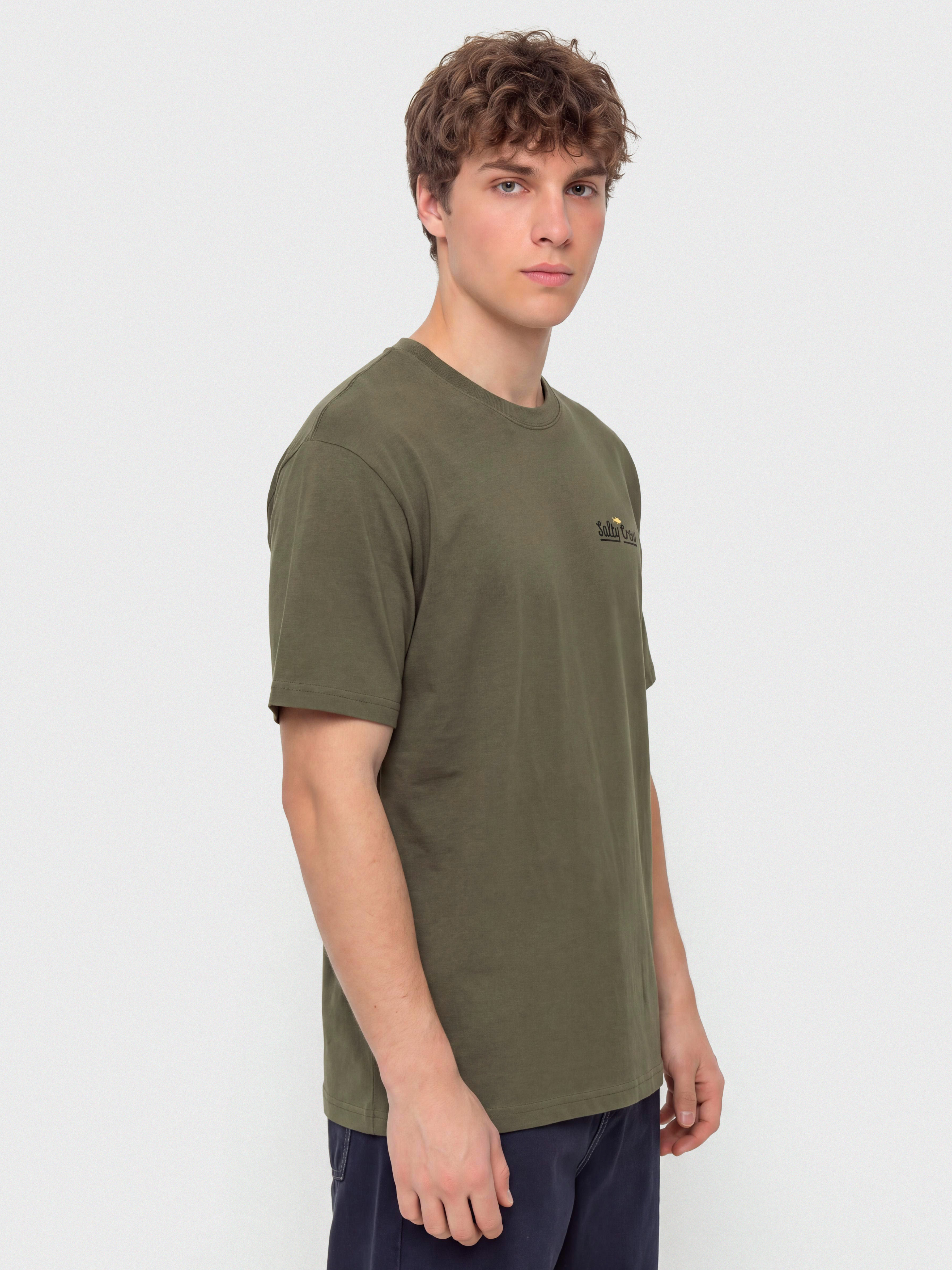 Футболка Salty Crew Border Fill Classic (dusty olive)
