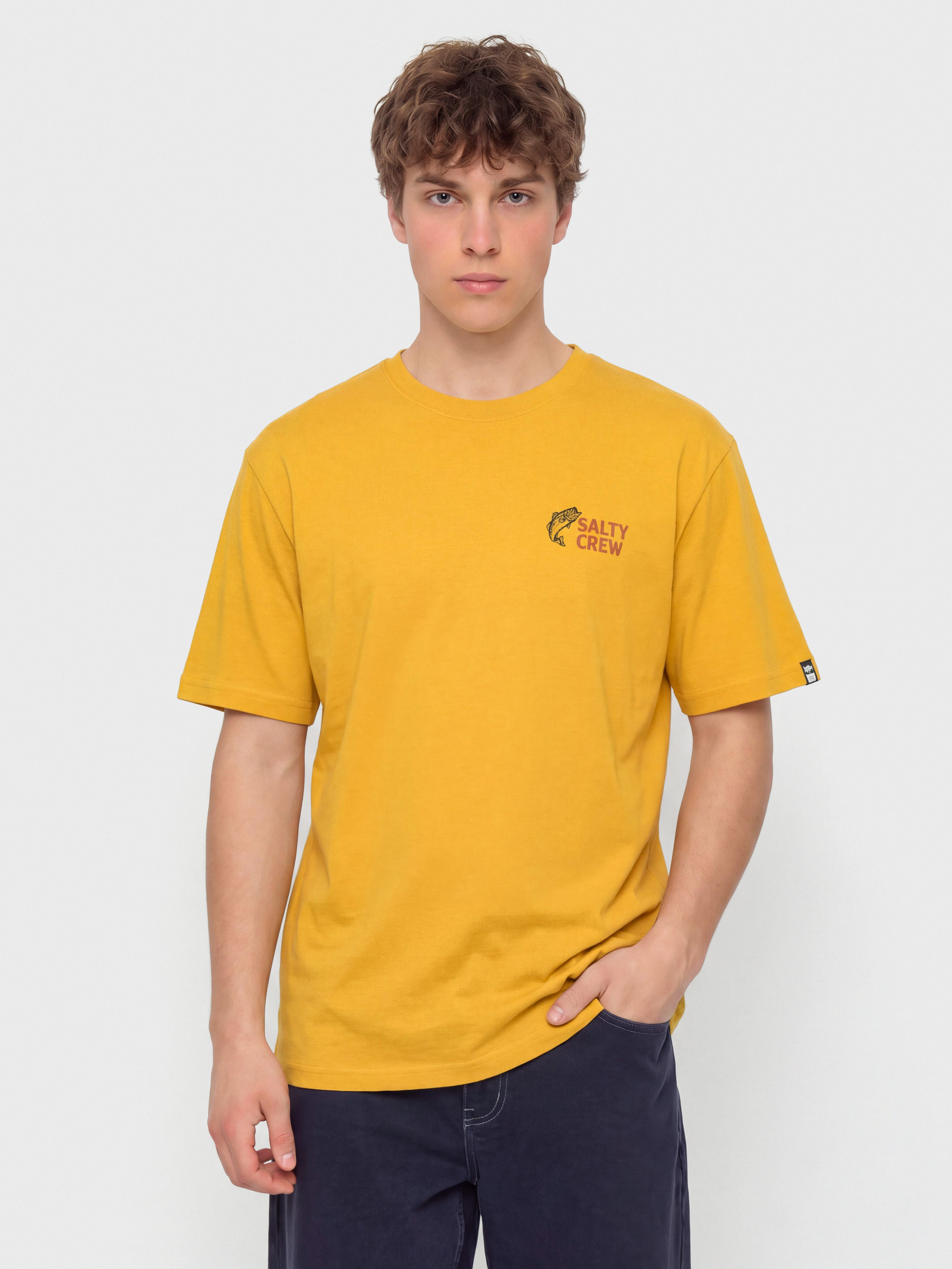 Футболка Salty Crew Bait Shop (mineral yellow)
