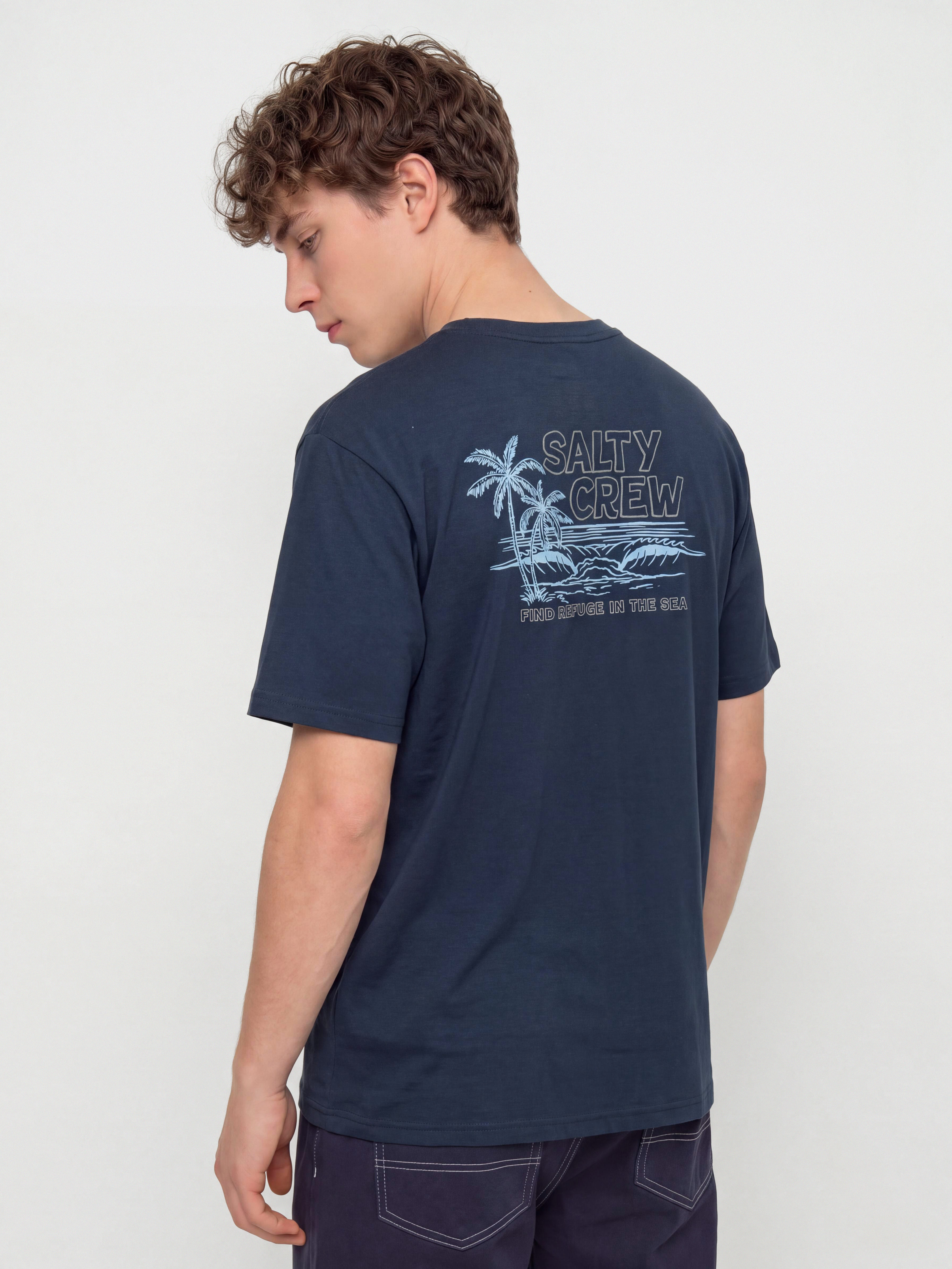 Футболка Salty Crew A Frame Crossover (navy)