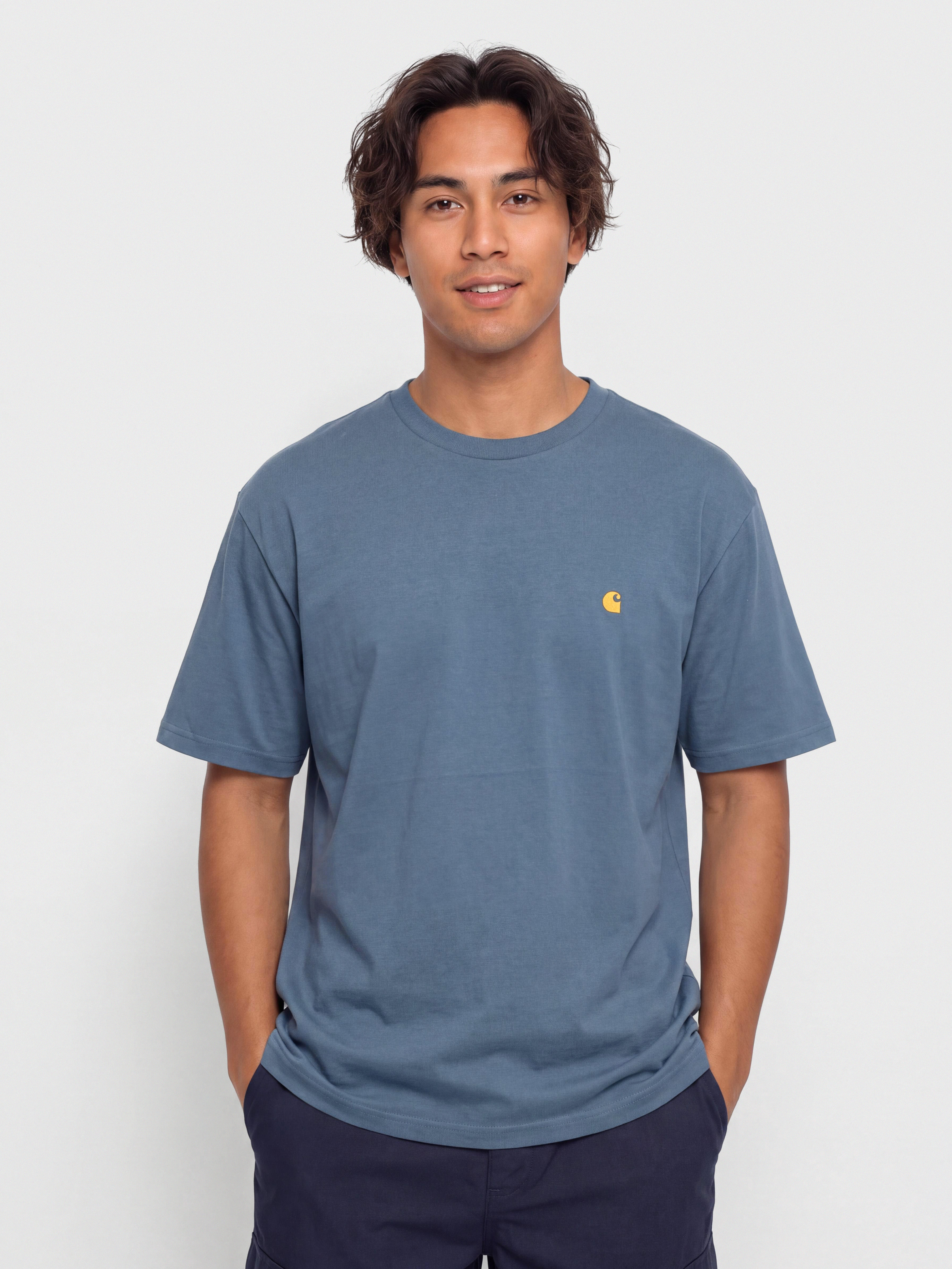 Футболка Carhartt WIP Chase (icesheet/gold)