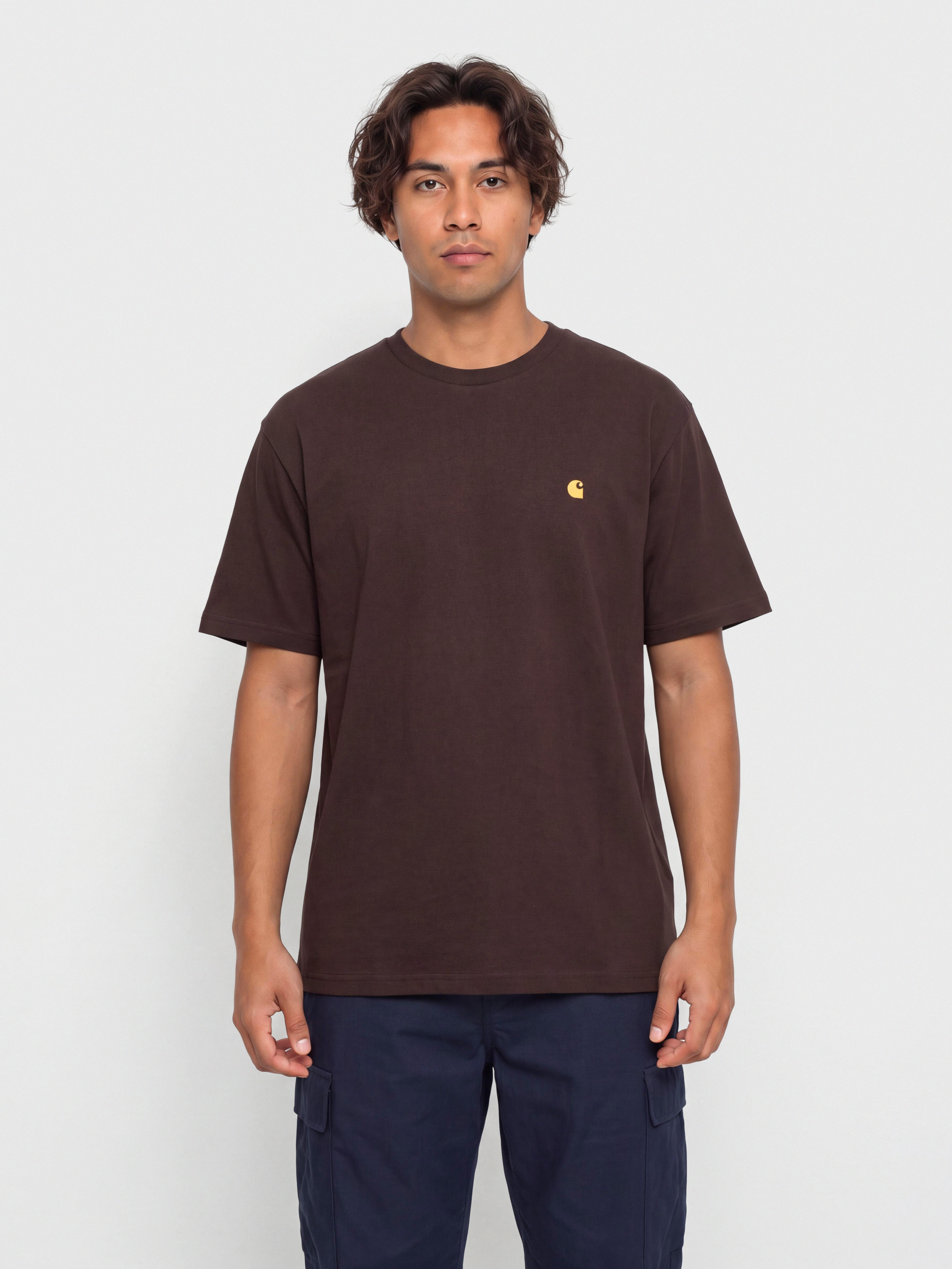 Футболка Carhartt WIP Chase (palisander/gold)