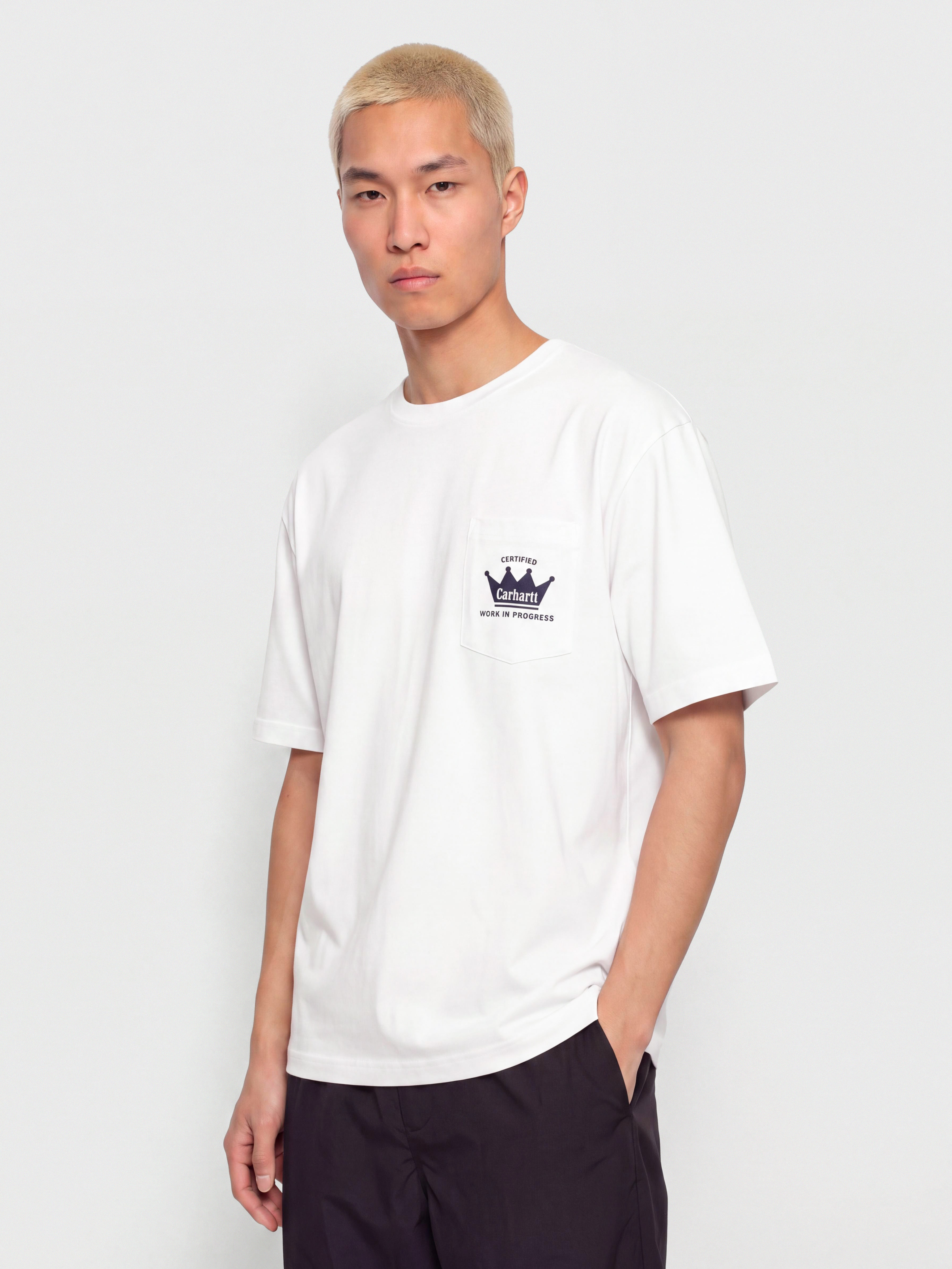 Футболка Carhartt WIP Crown Pocket (white)