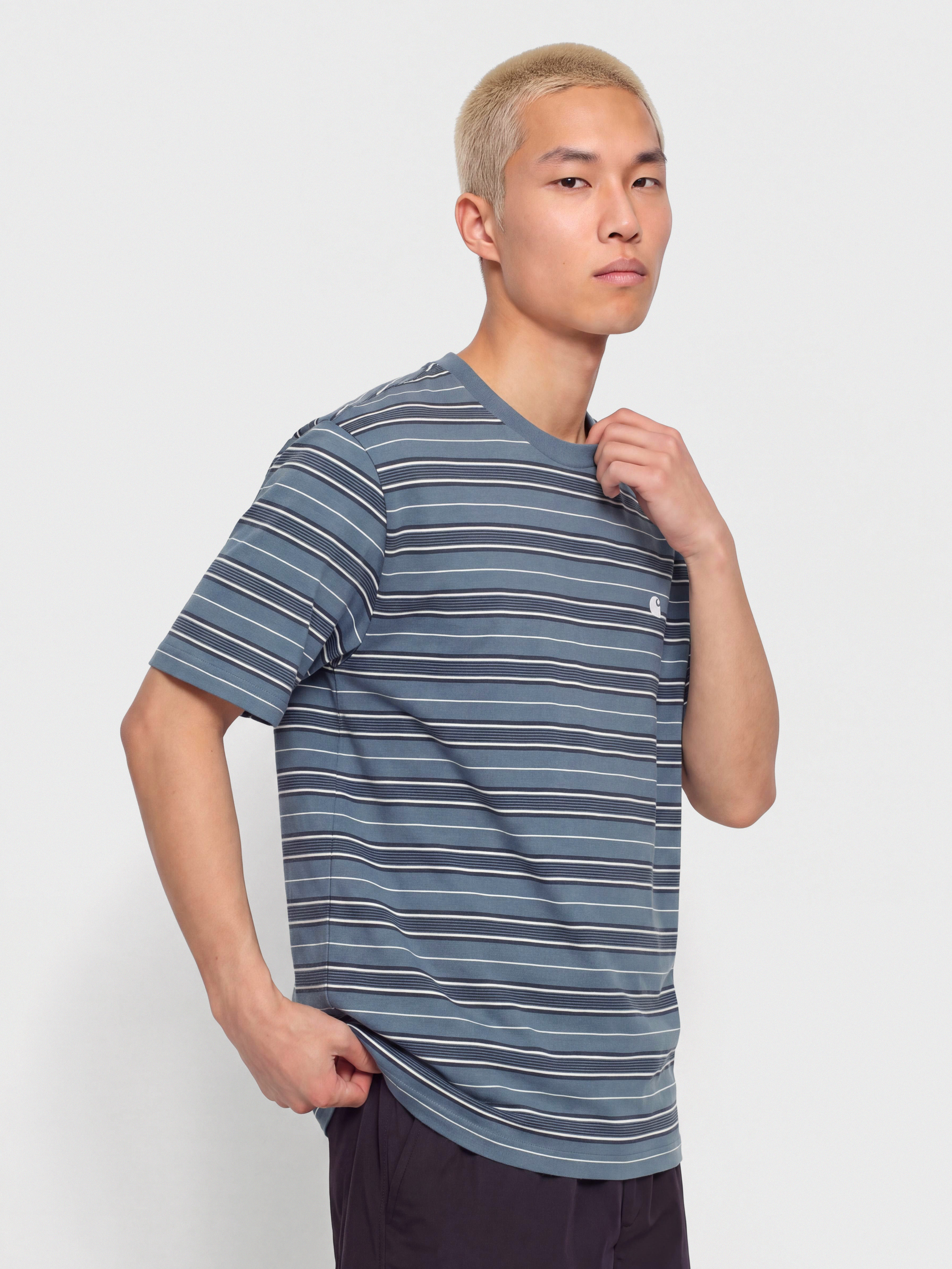 Футболка Carhartt WIP Bronson (bronson stripe icesheet)