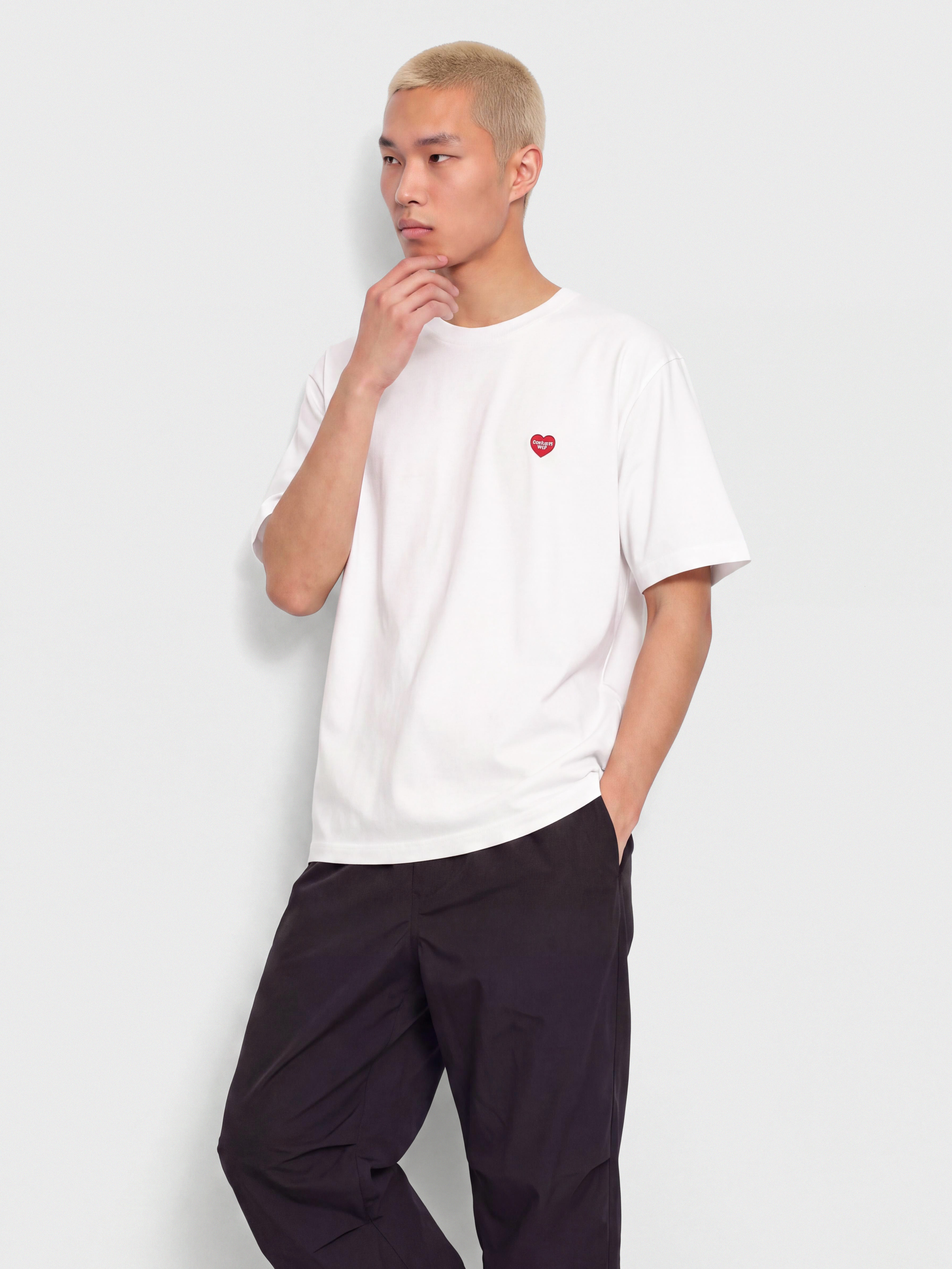 Футболка Carhartt WIP Small Heart (white/red)