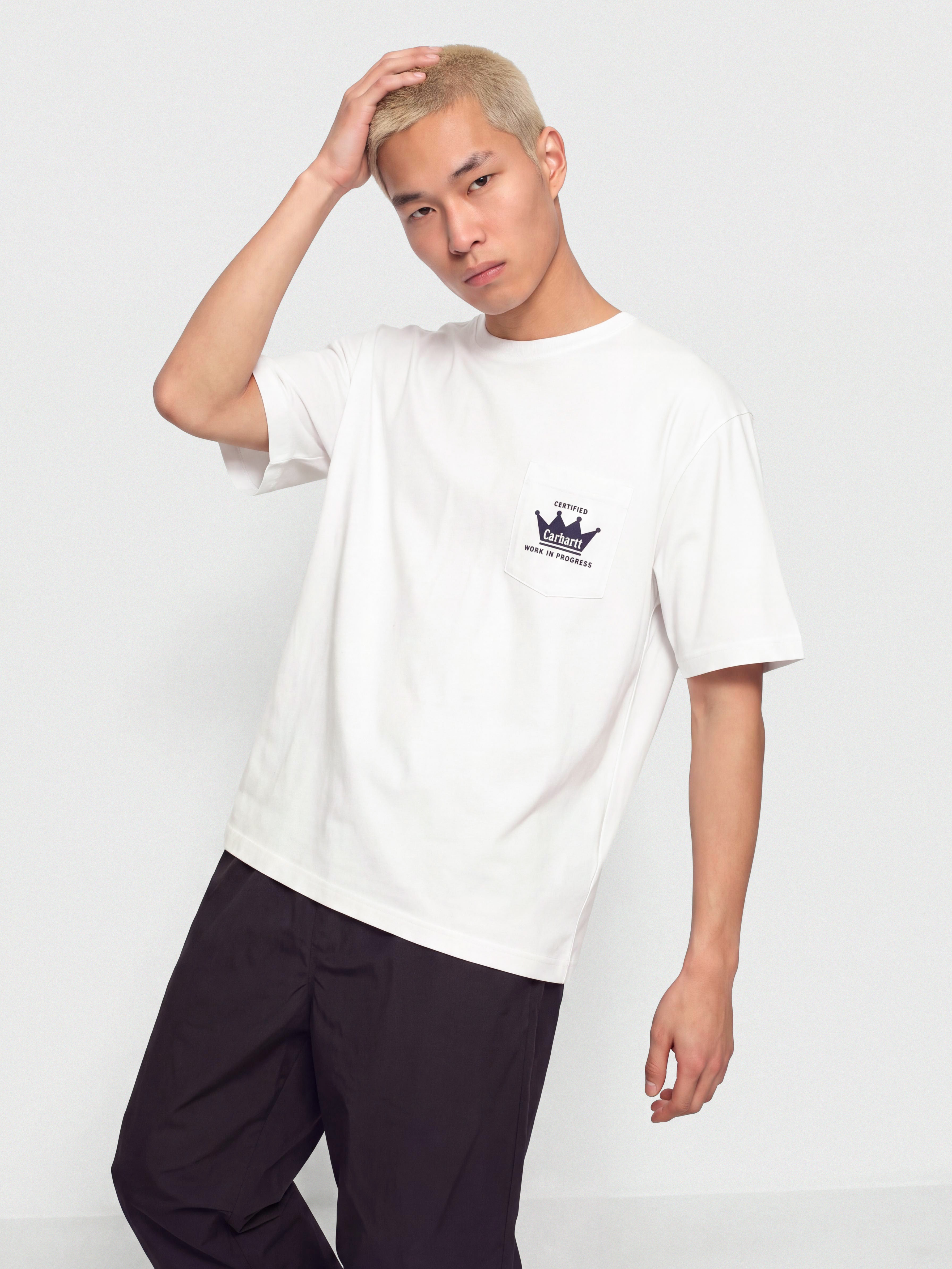 Футболка Carhartt WIP Crown Pocket (white)