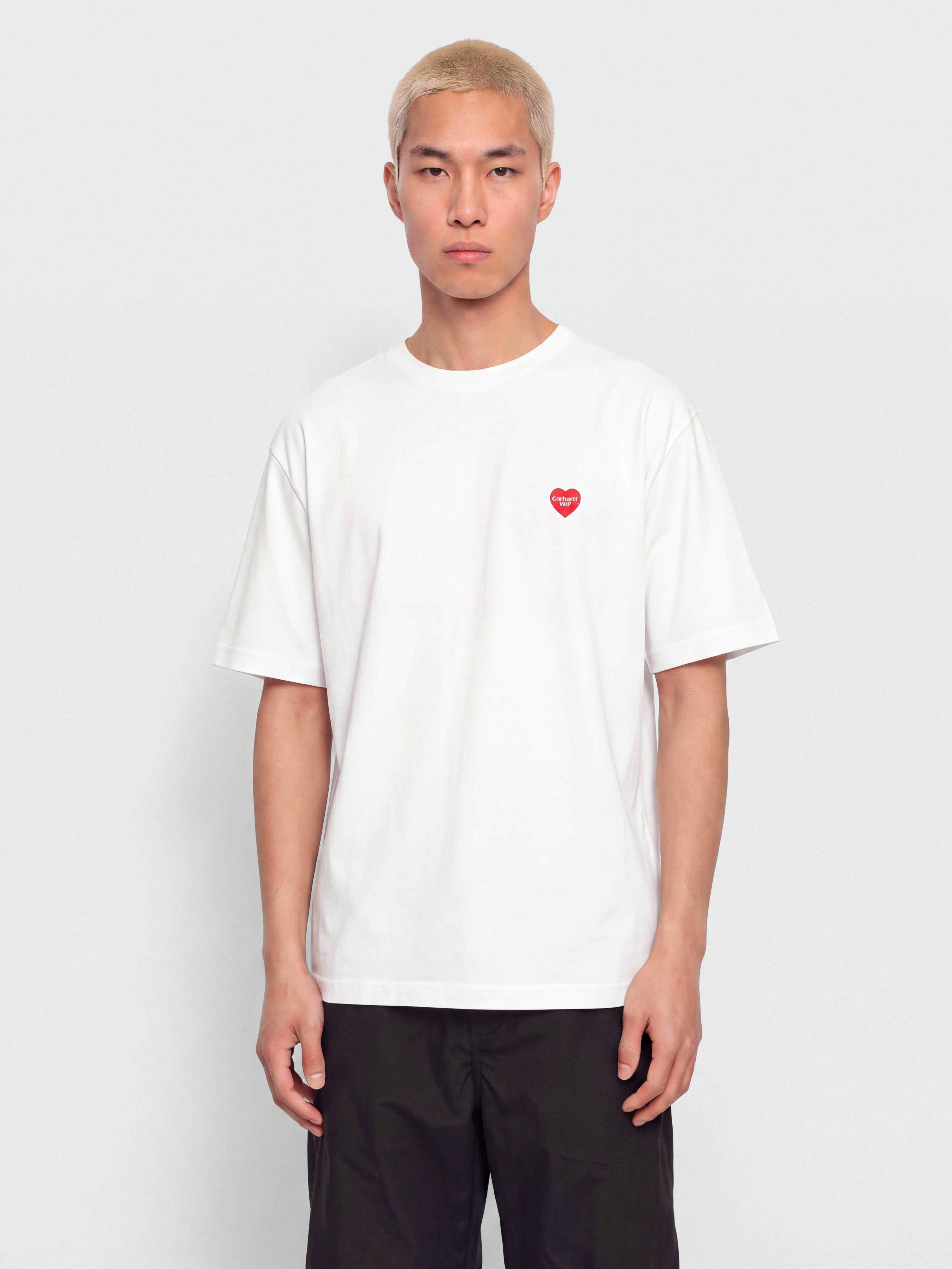 Футболка Carhartt WIP Small Heart (white/red)