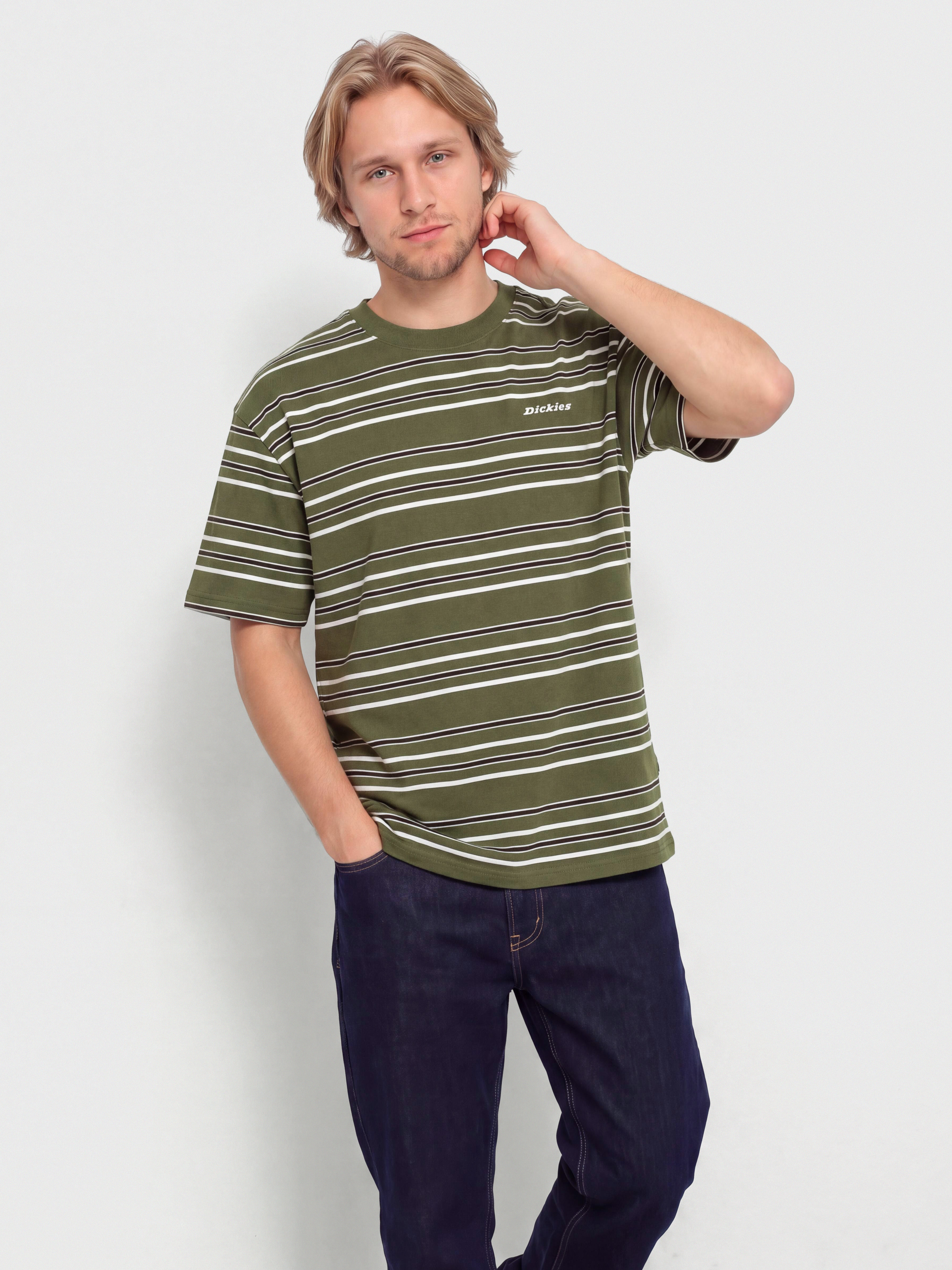 Футболка Dickies East Liberty Stripe (cypress)