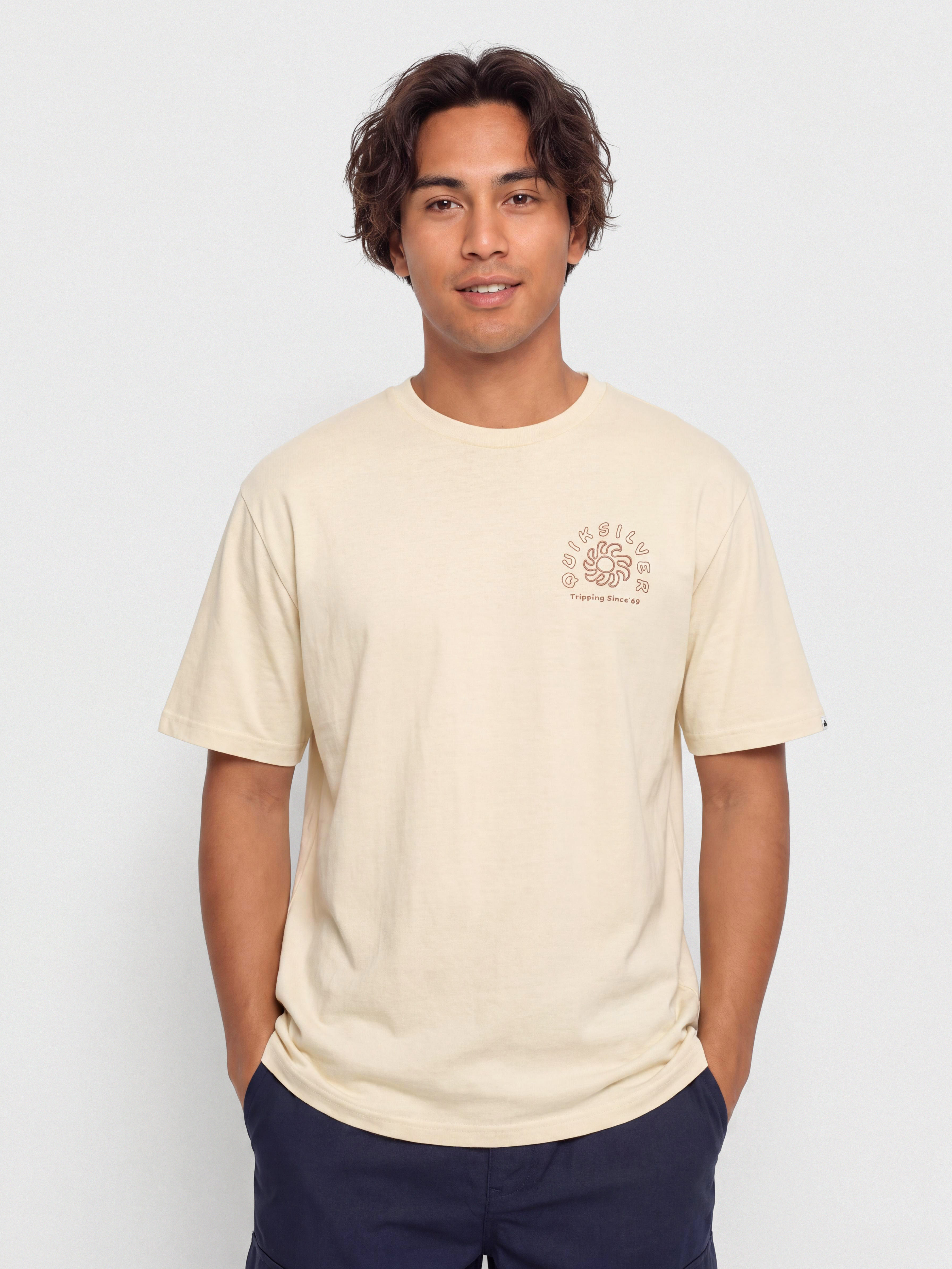 Футболка Quiksilver Curve Palm (bone white)
