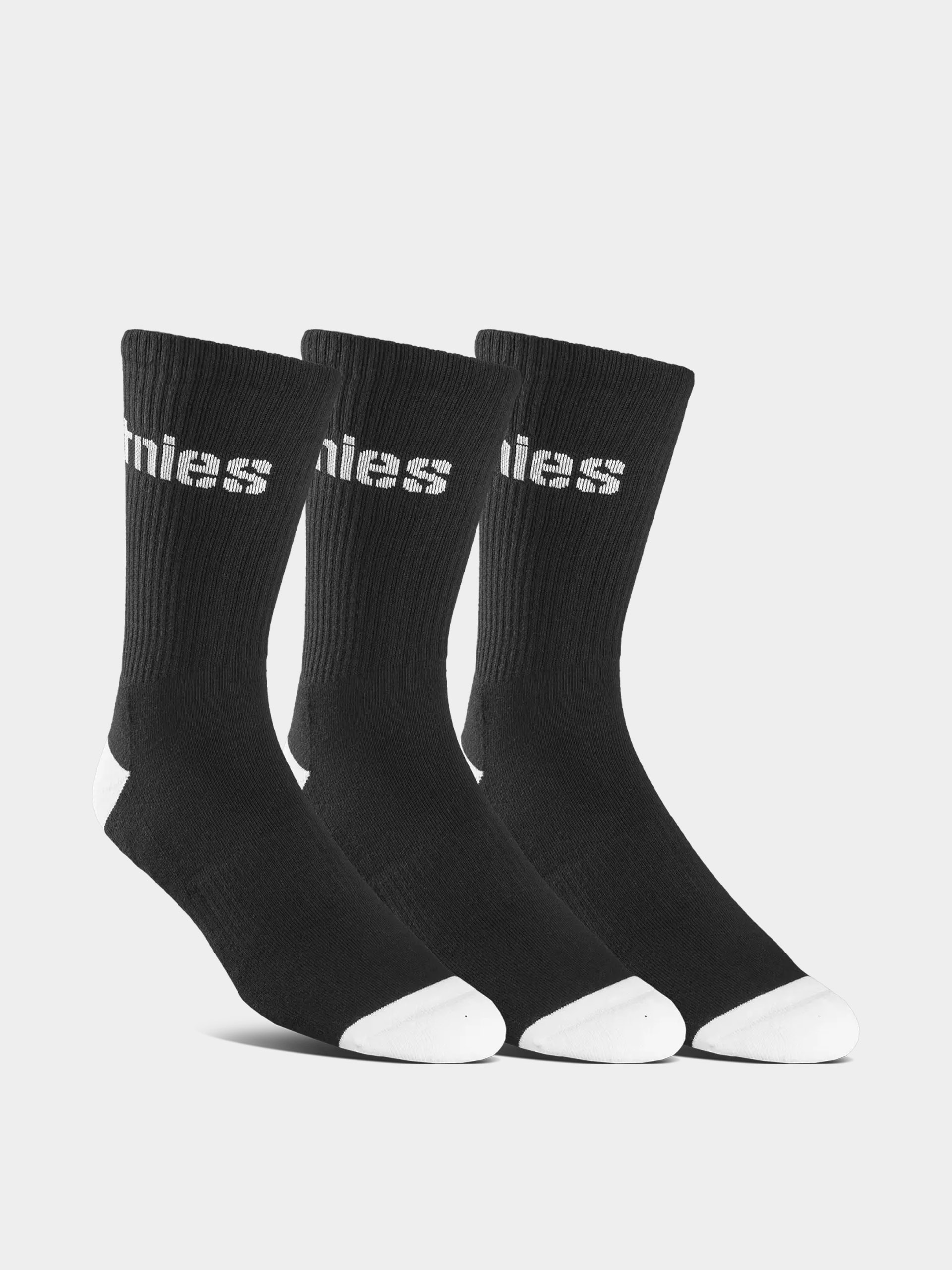  Шкарпетки Etnies Wordmark Sock 3 Pack (black)