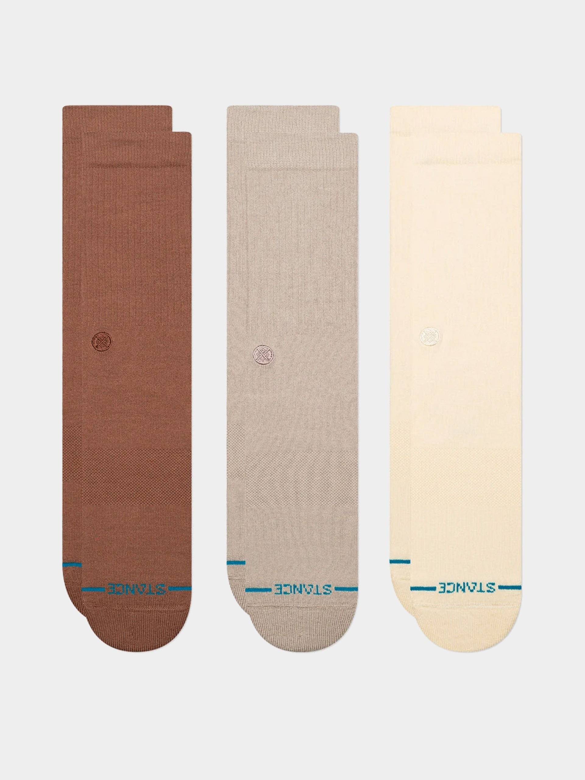  Шкарпетки Stance Icon 3 Pack (brown)