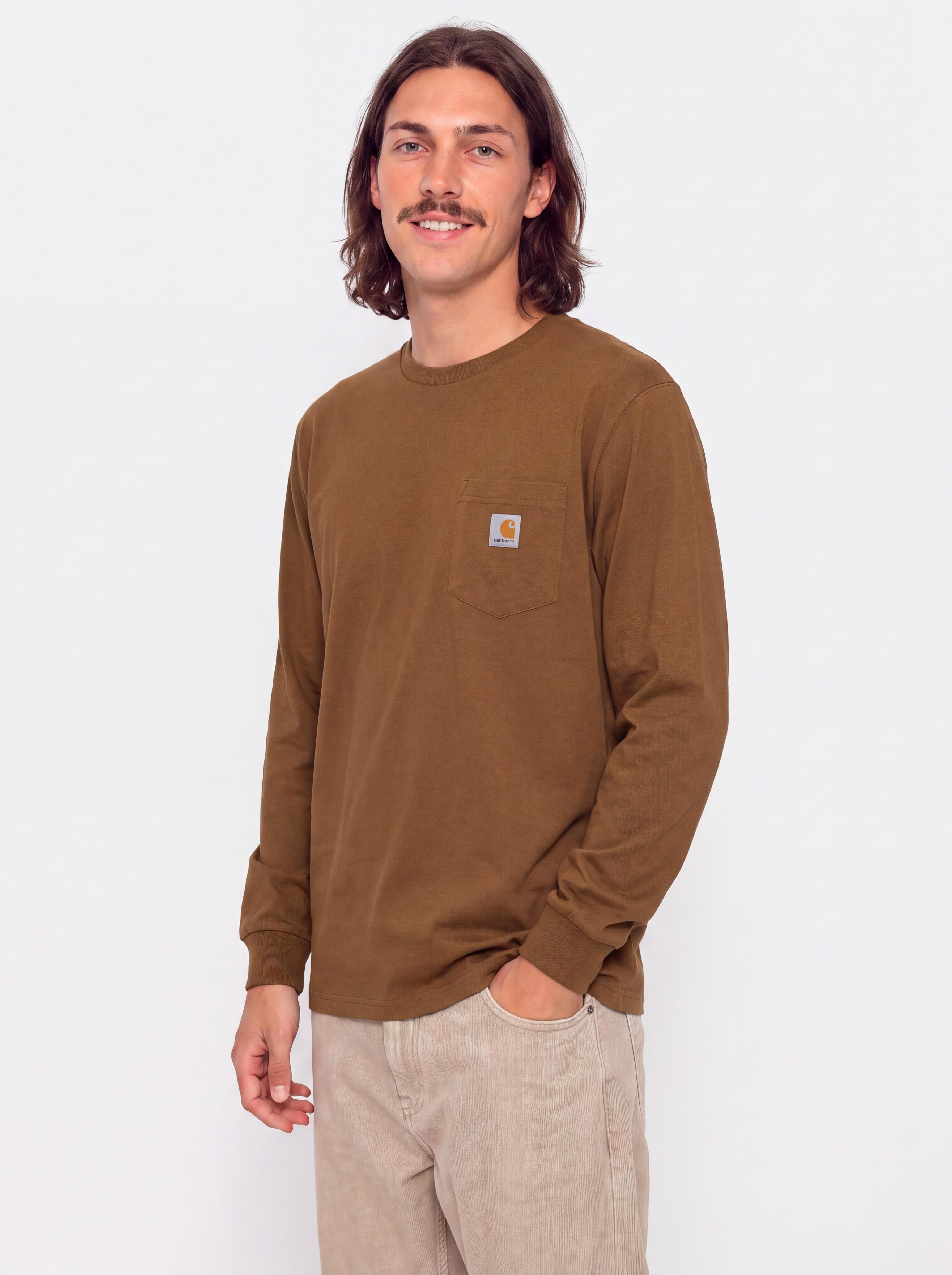 u041bu043eu043du0433u0441u043bu0456u0432 Carhartt WIP Pocket (wip h brown)