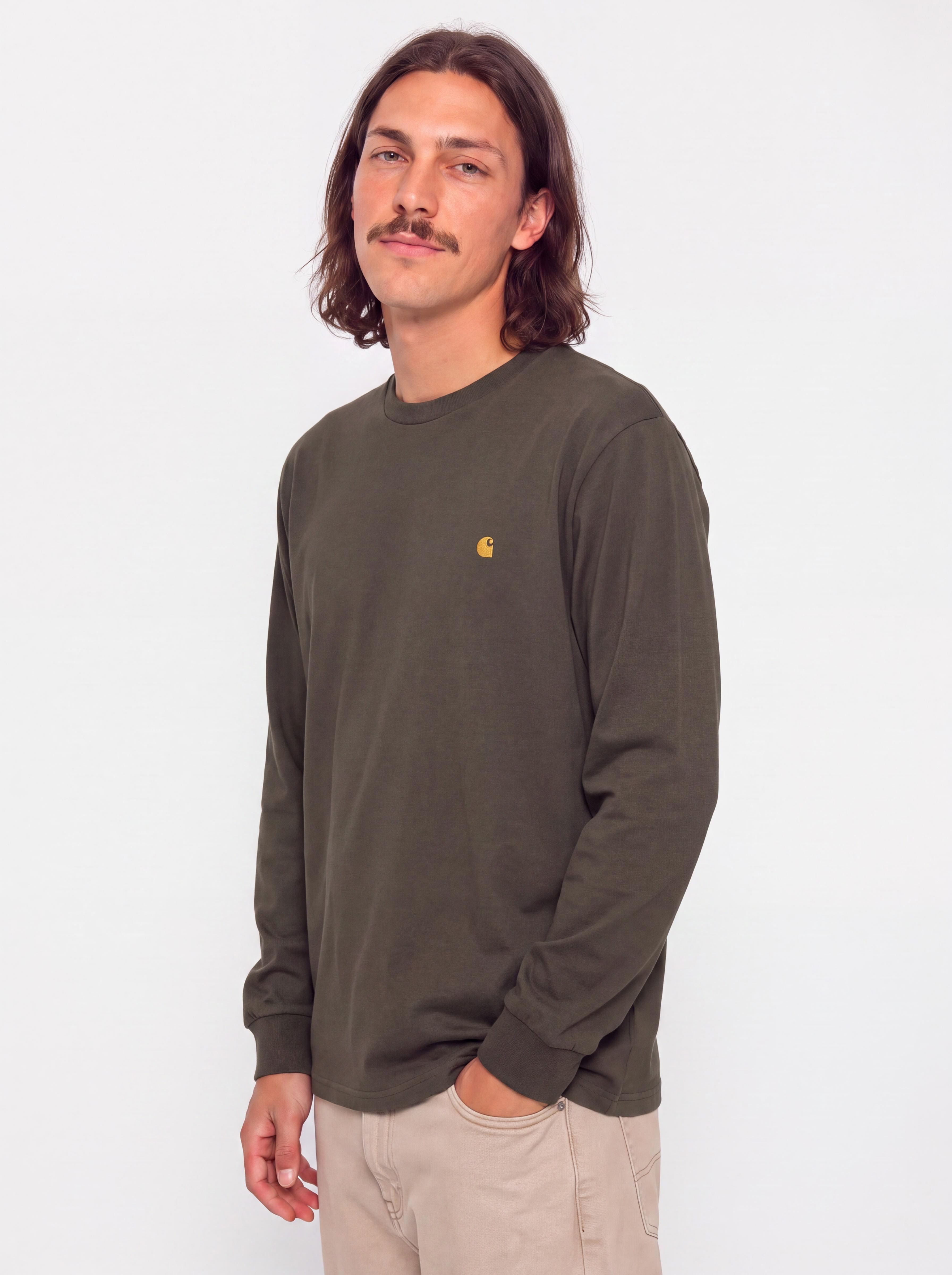 u041bu043eu043du0433u0441u043bu0456u0432 Carhartt WIP Chase (shungite/gold)