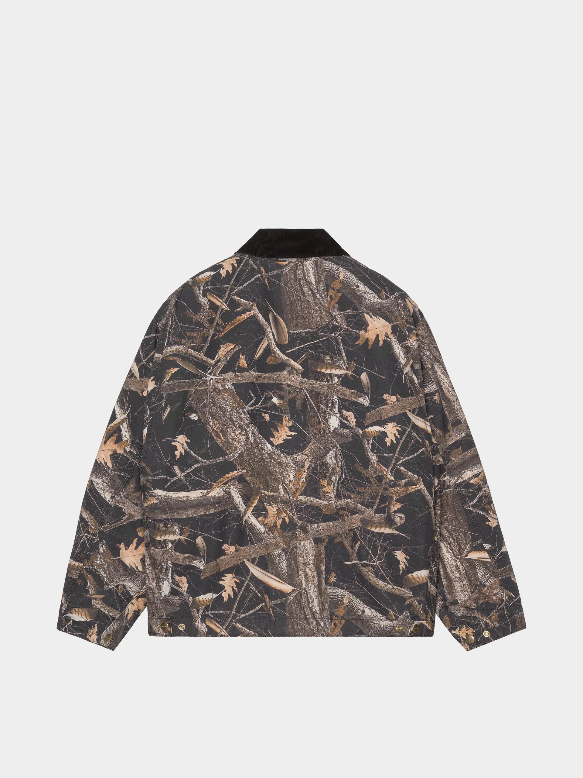 Куртка Carhartt WIP OG Detroit (camo feather tree black/black/heavy stone wash)