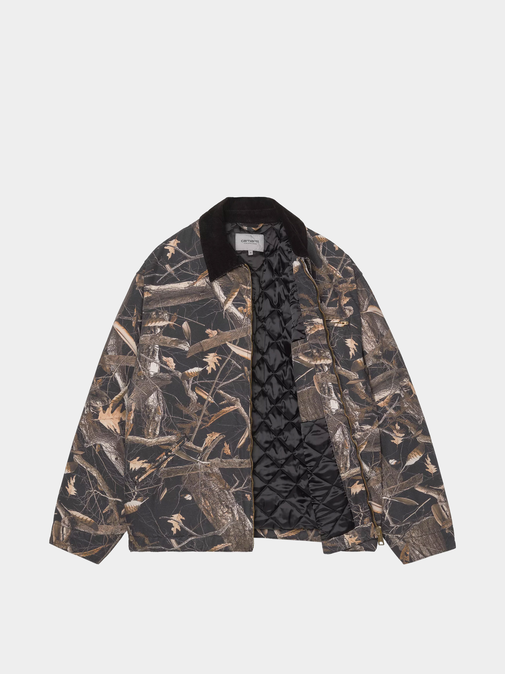 Куртка Carhartt WIP OG Detroit (camo feather tree black/black/heavy stone wash)