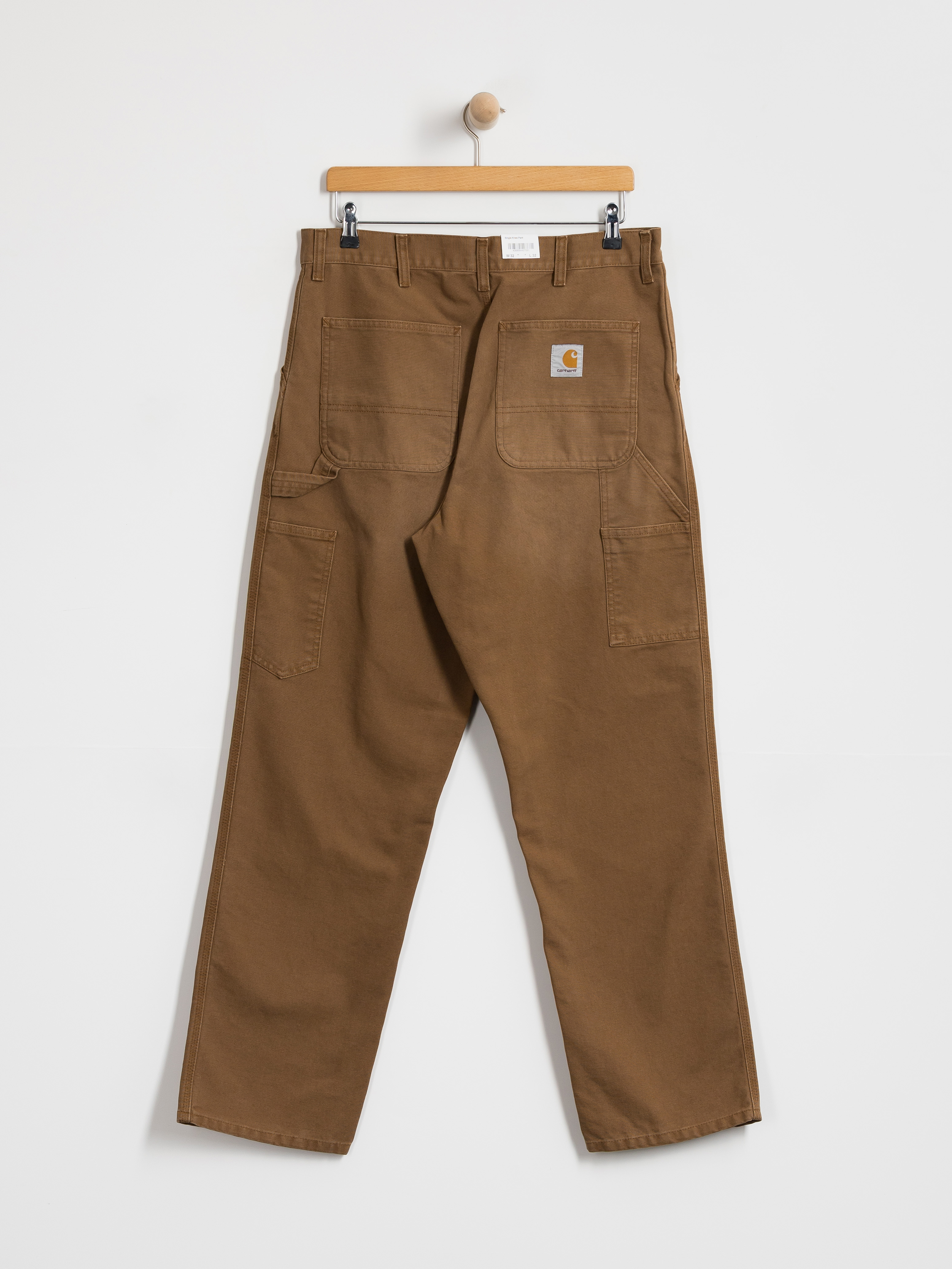 Штани Carhartt WIP Single Knee (wip h brown/stone canvas)