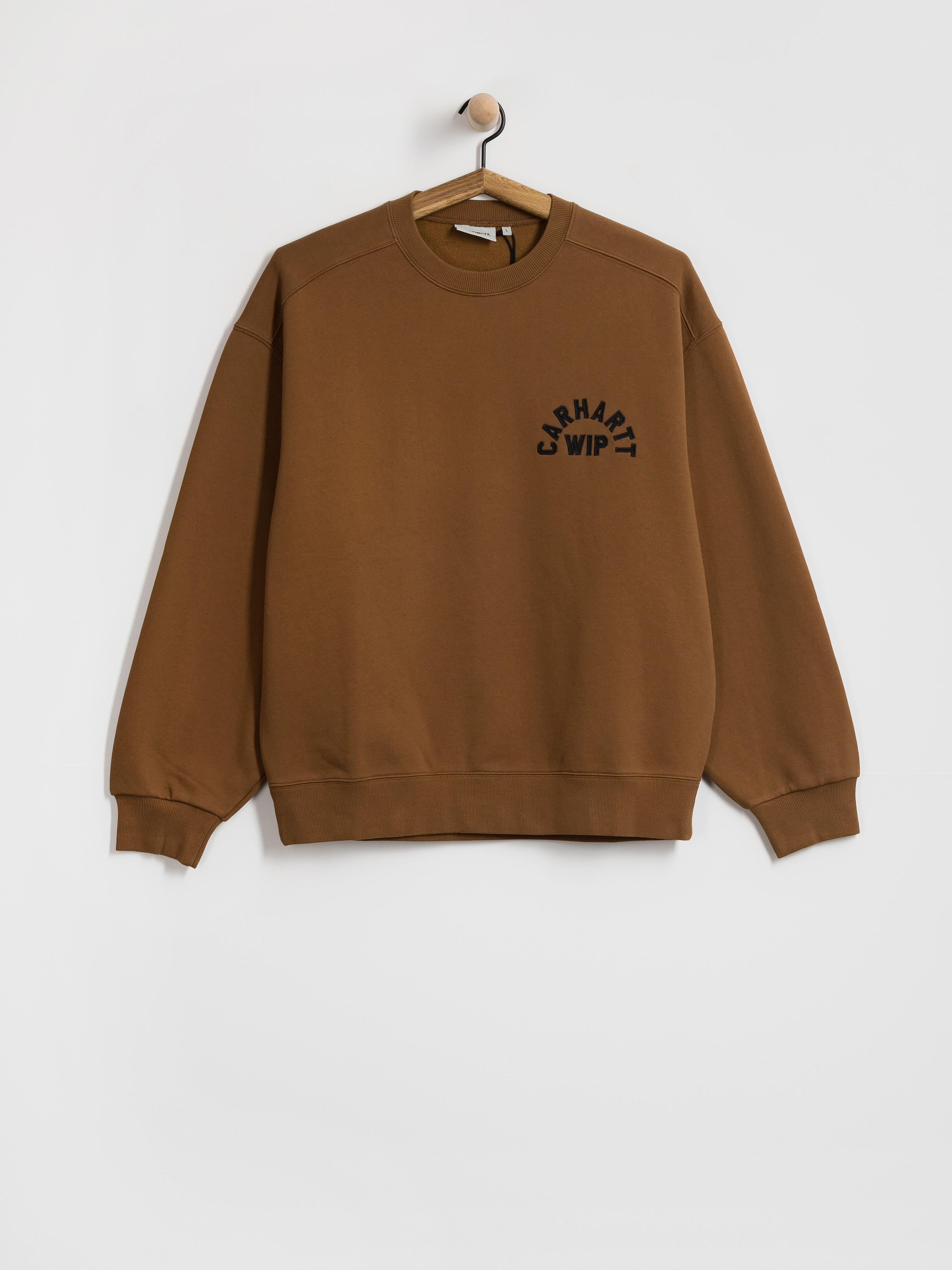 Світшот Carhartt WIP Arch Script (wip h brown/black/stone washed)